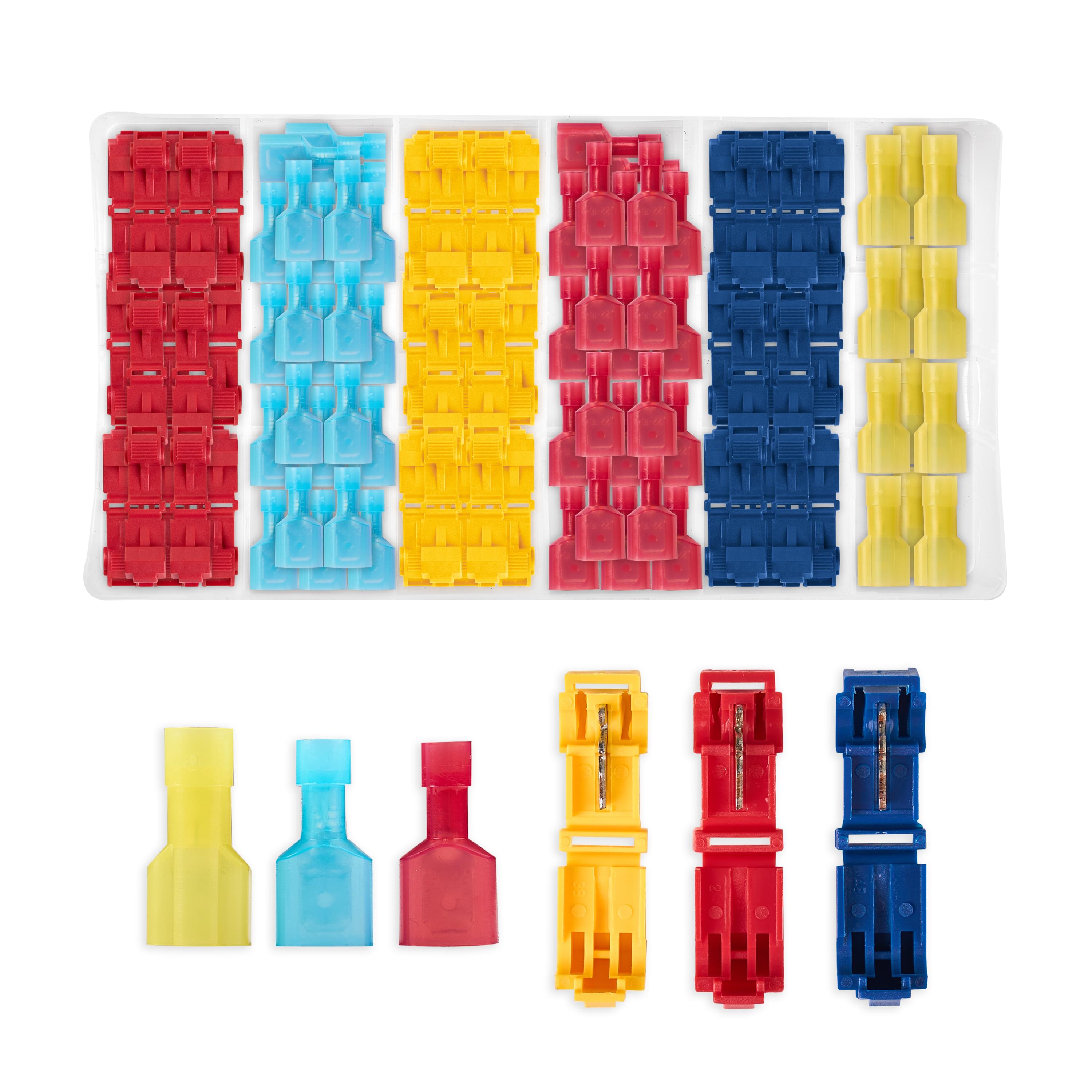 Set Conectori Tip T pe Cablu 240 Bucati,  Conectare Rapida fara Taierea Firelor Originale, Ideal pentru Auto-Moto, Ambarcatiuni, Proiecte DIY - Onuvio®