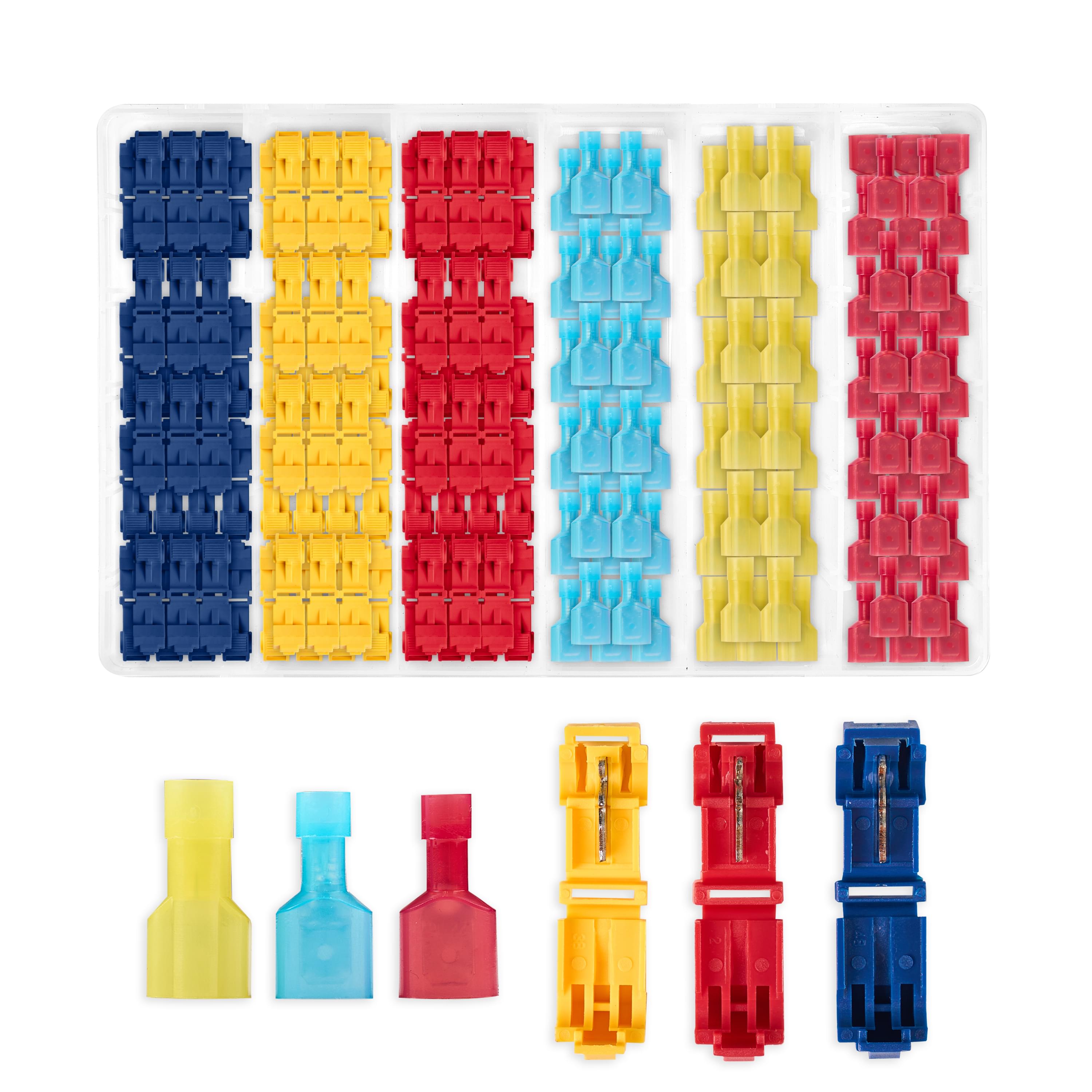 Set Conectori Tip T pe Cablu 360 Bucati,  Conectare Rapida fara Taierea Firelor Originale, Ideal pentru Auto-Moto, Ambarcatiuni, Proiecte DIY - Onuvio®