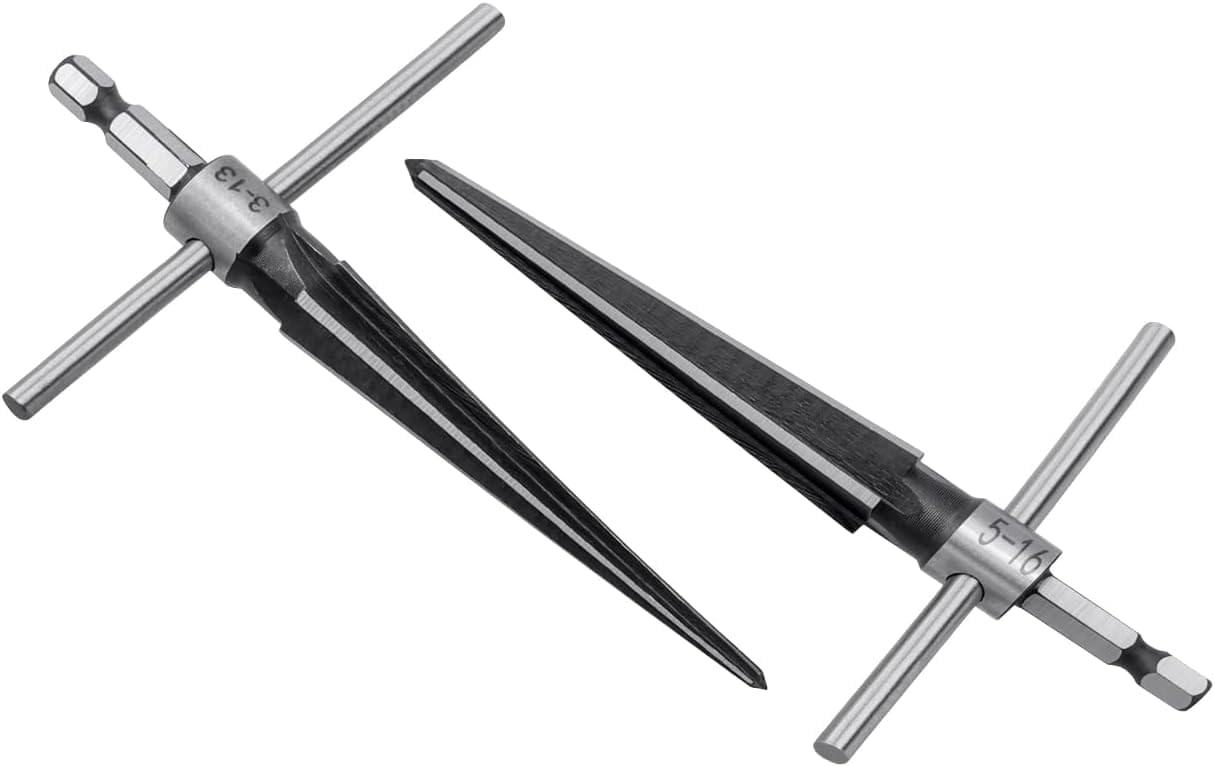 Set Alezor Conic, Alezor Manual și Alezor Conic Gradual Onuvio® pentru Sanfren și Cepuri, pentru Găuri de 3-13 mm și 5-16 mm, lemn, metal sau aluminiu