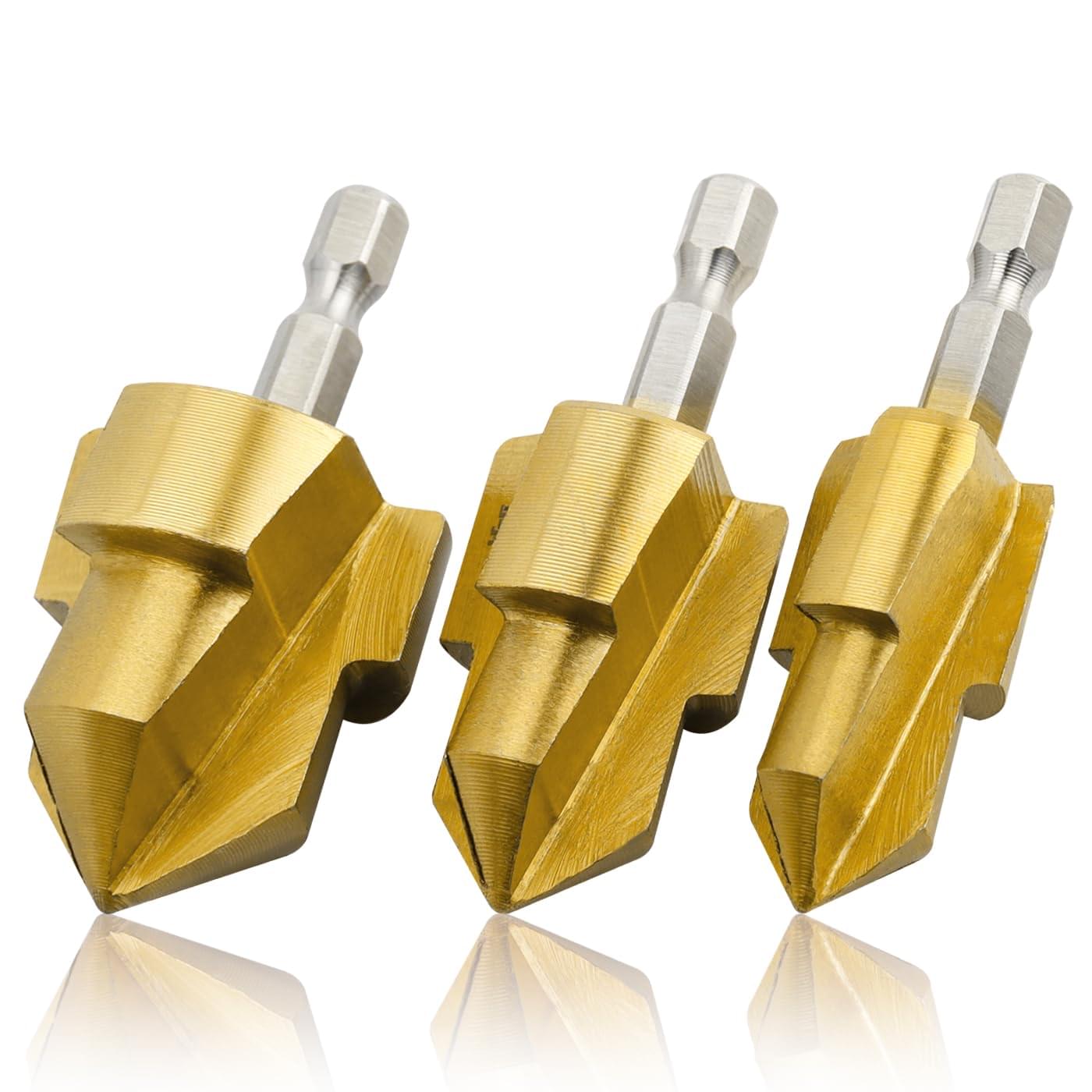 Set 3 alezoare conice de sanfrenare interioara pentru tevi PPR/PVC – prindere 1/4