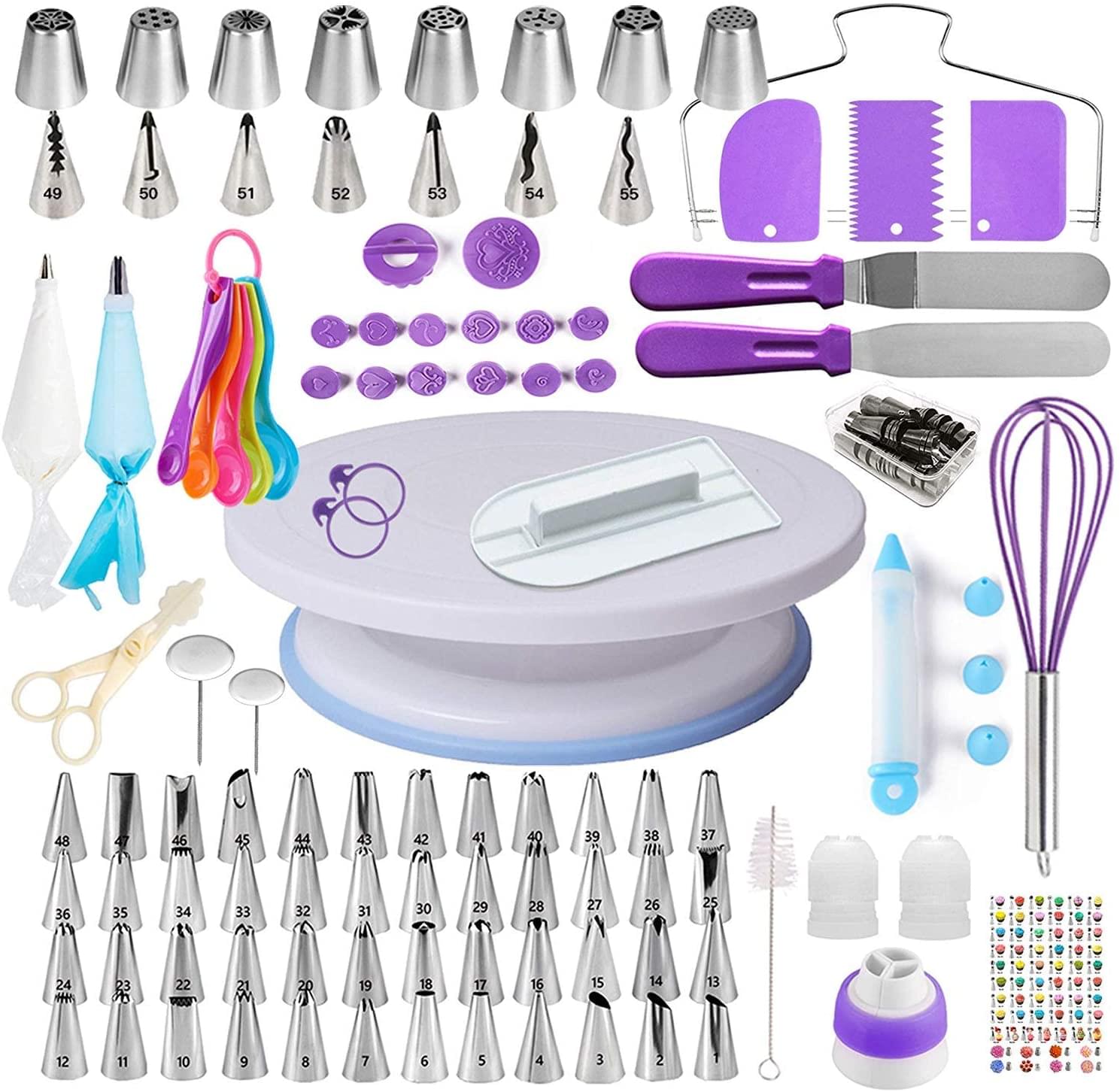 Set Platou Rotativ 137 piese, Duze pentru Ornat si Taietor Blat, Onuvio™ Carina 