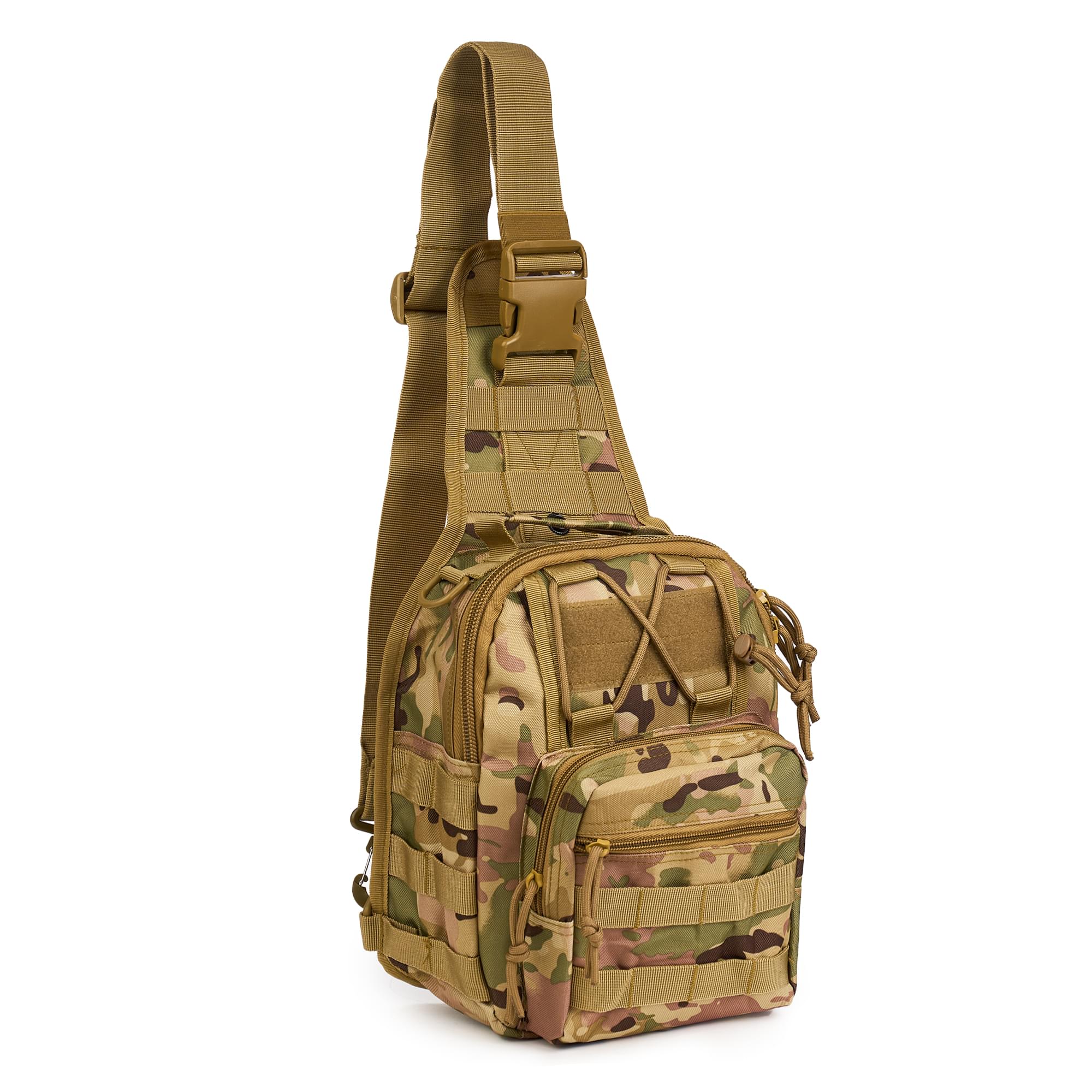 Geanta tactica de umar profesionala, borseta multifunctionala camuflaj militar, 10 litri, onuvio® - light camo