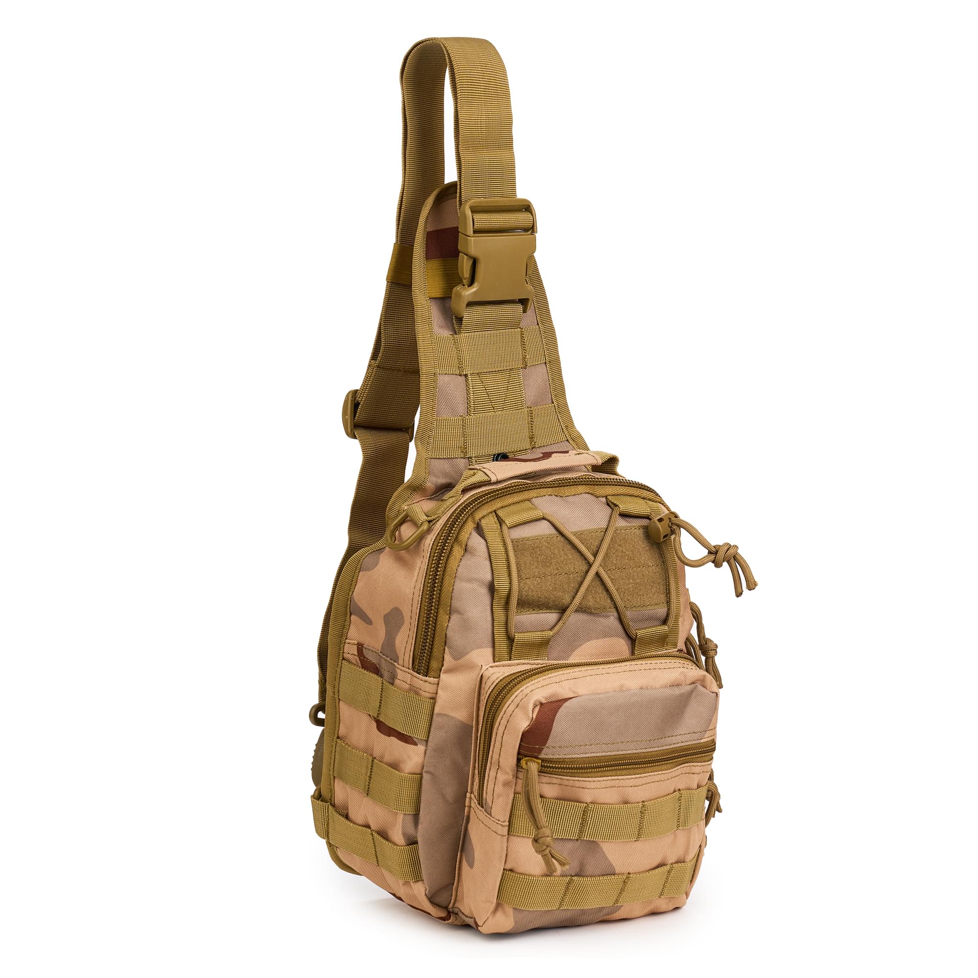 Geanta tactica de umar profesionala, borseta multifunctionala camuflaj militar, 10 litri, onuvio® - desert camo