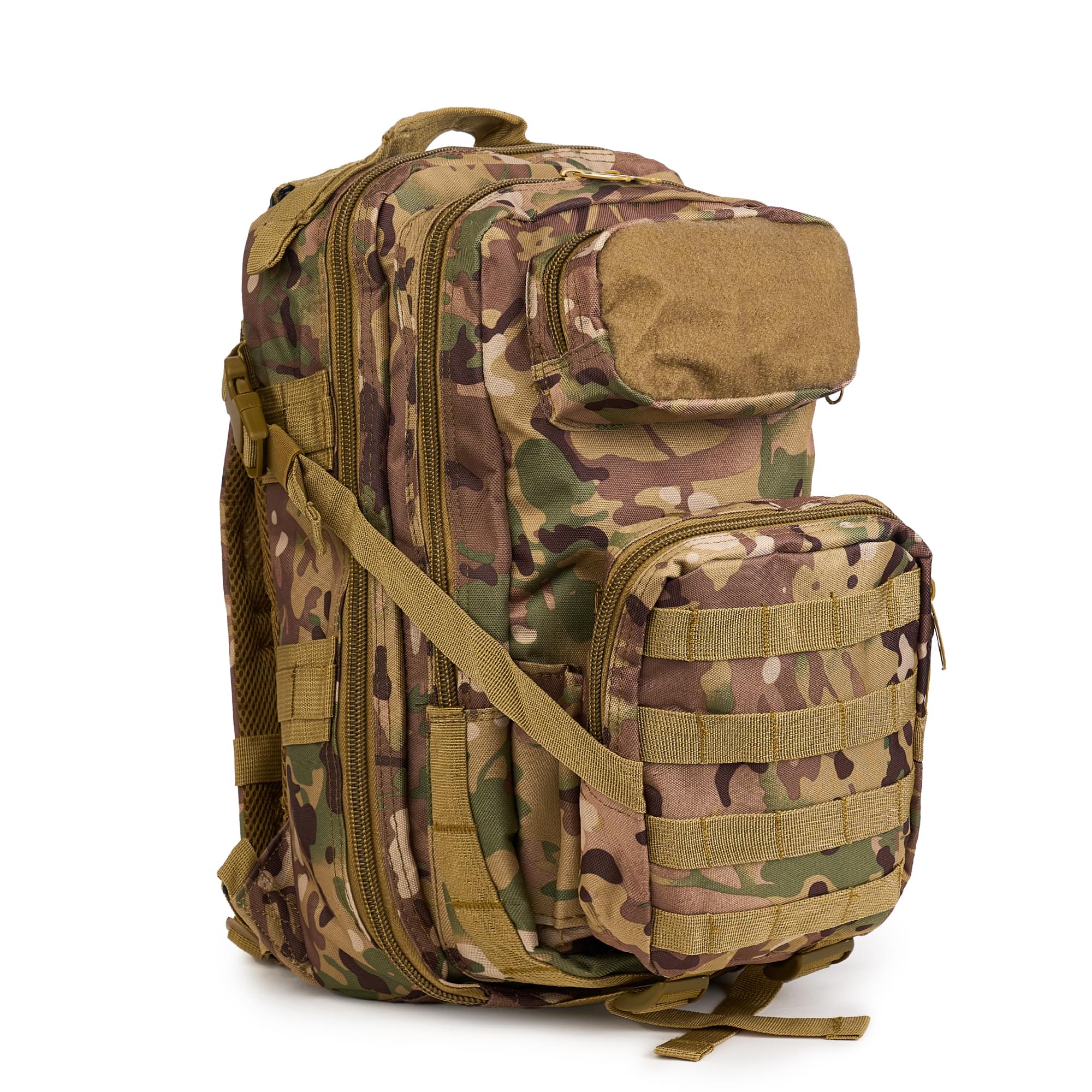 Rucsac tactic militar, 25 litri, camuflaj 600d, sistem molle, impermeabil, ideal pentru drumetii sau camping,  onuvio™ - light camo