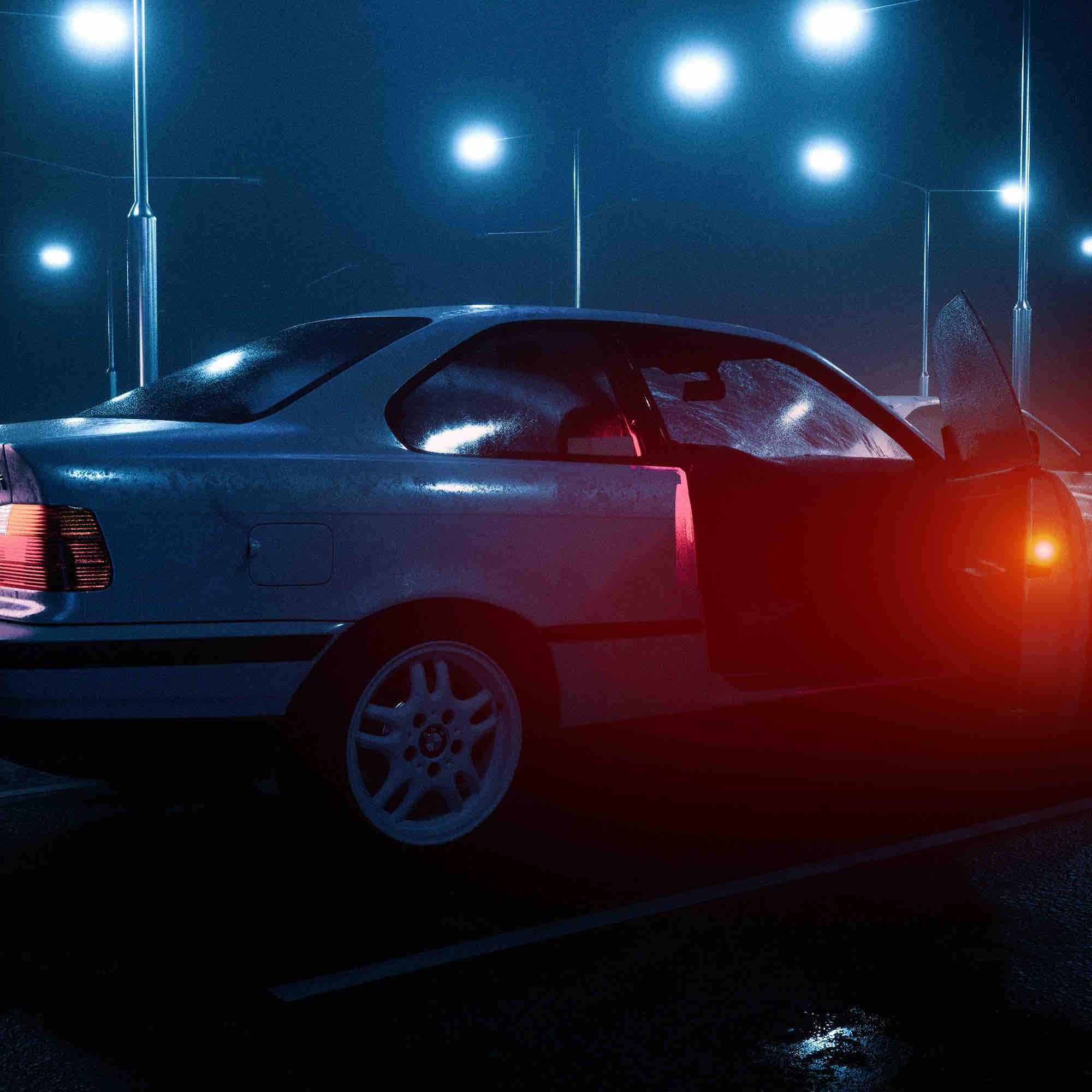 Pachet 4 buc, set lumini cu 5 led-uri auto wireless magnetice pentru semnalizare pericol si usi deschise, onuvio® - rosu