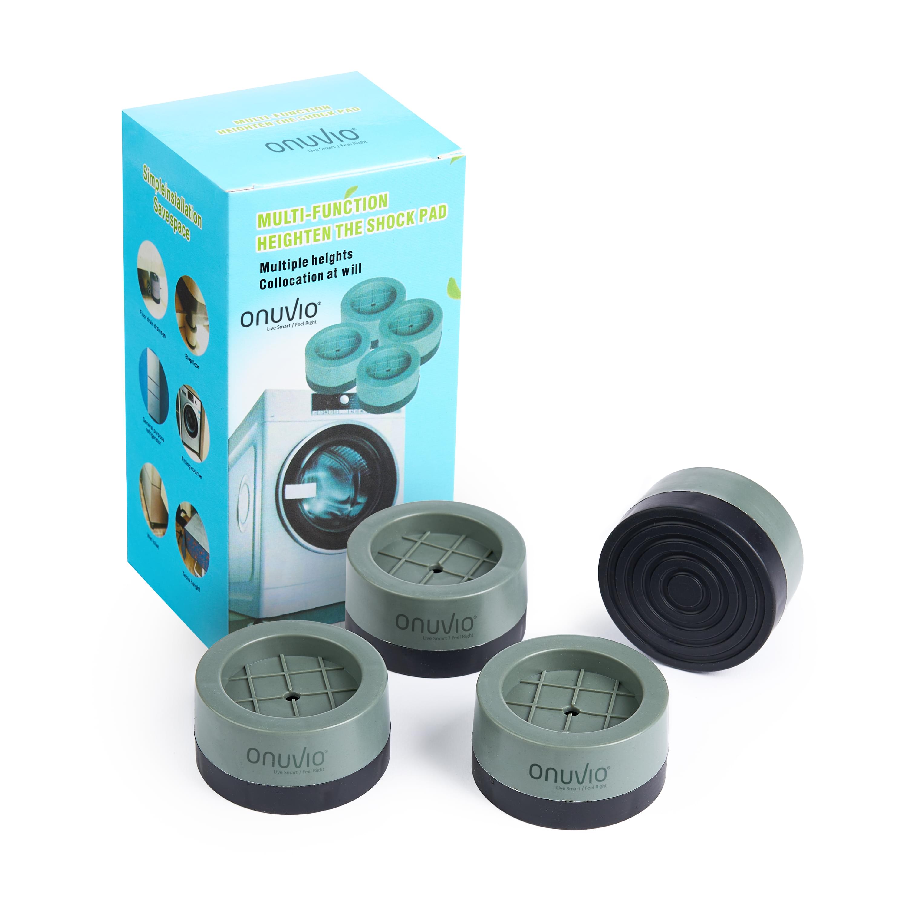 Set 4 piciorușe antivibrații, suprapozabile din cauciuc natural si abs pentru mașina de spălat onuvio™