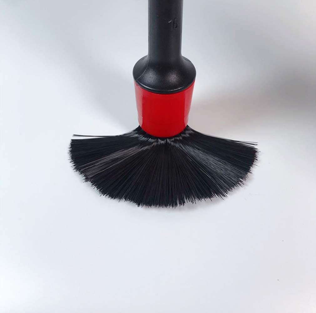 Set 5 pensule din par natural sau nylon premium, pentru detailing auto interior, exterior, jante și spatii greu accesibile, mărimi și grosimi diferite, onuvio® - nylon premium