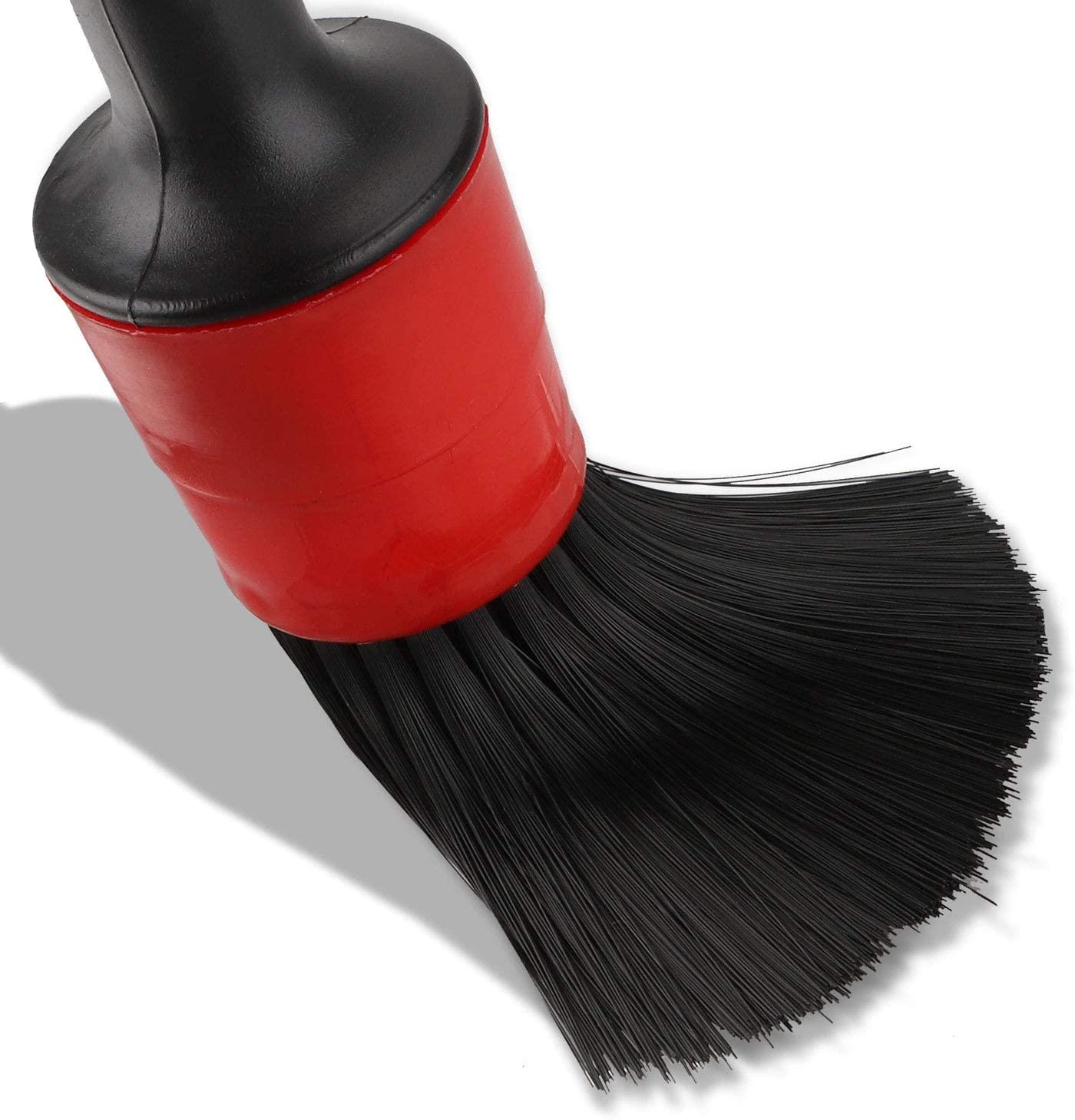 Set 5 pensule din par natural sau nylon premium, pentru detailing auto interior, exterior, jante și spatii greu accesibile, mărimi și grosimi diferite, onuvio® - nylon premium