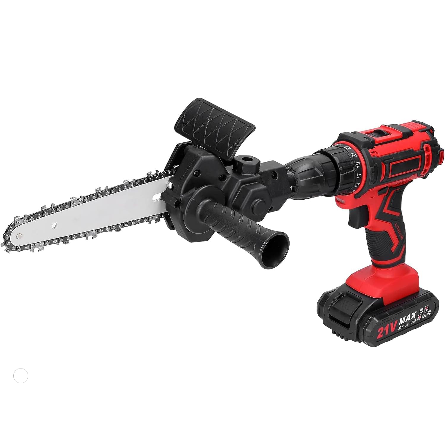 Adaptor tip minifierastrau electric,  drujba pentru bormasina, multifunctional, portabil, cu 2 lanturi 15 cm / 6 inch, onuvio® 