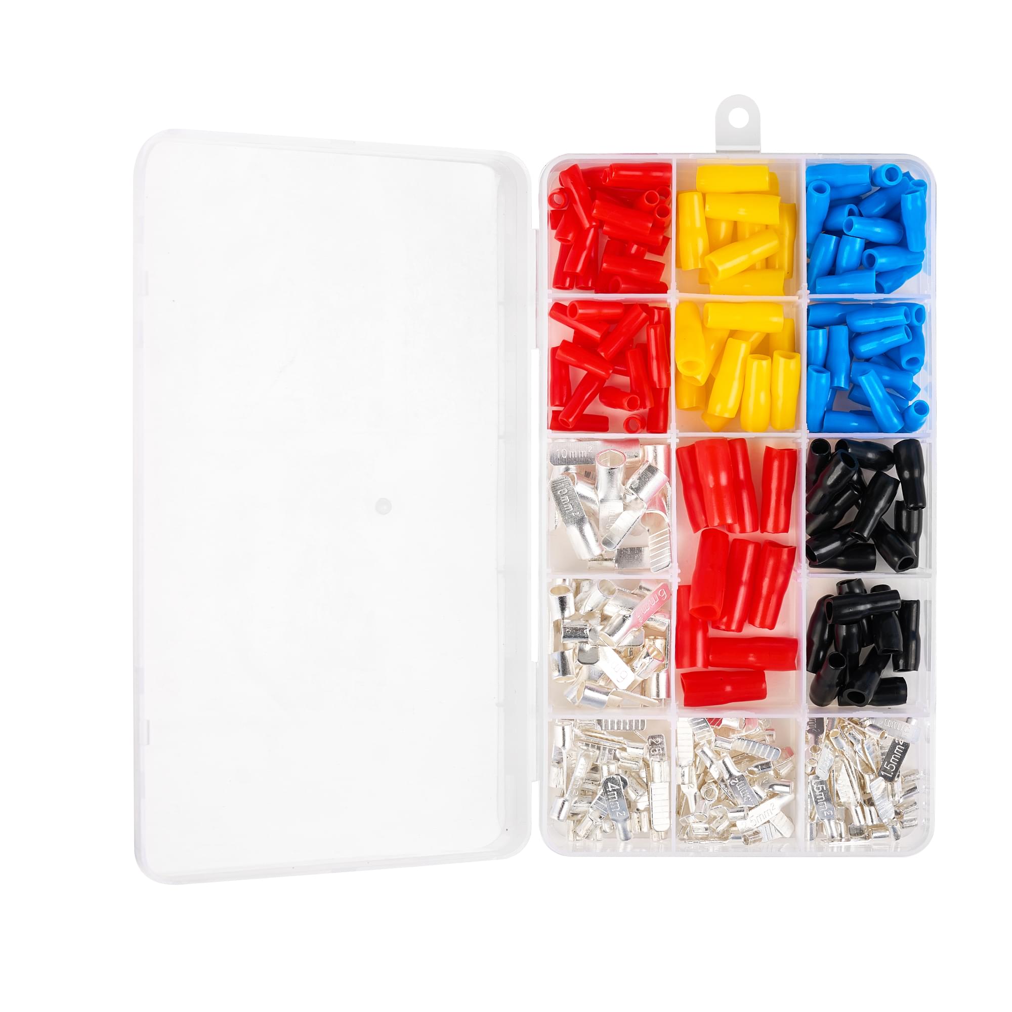 Cleste de sertizat, dezizolat si taiat onuvio®, cu set 260 accesorii capete terminale tip c45 pentru lucrari electrice