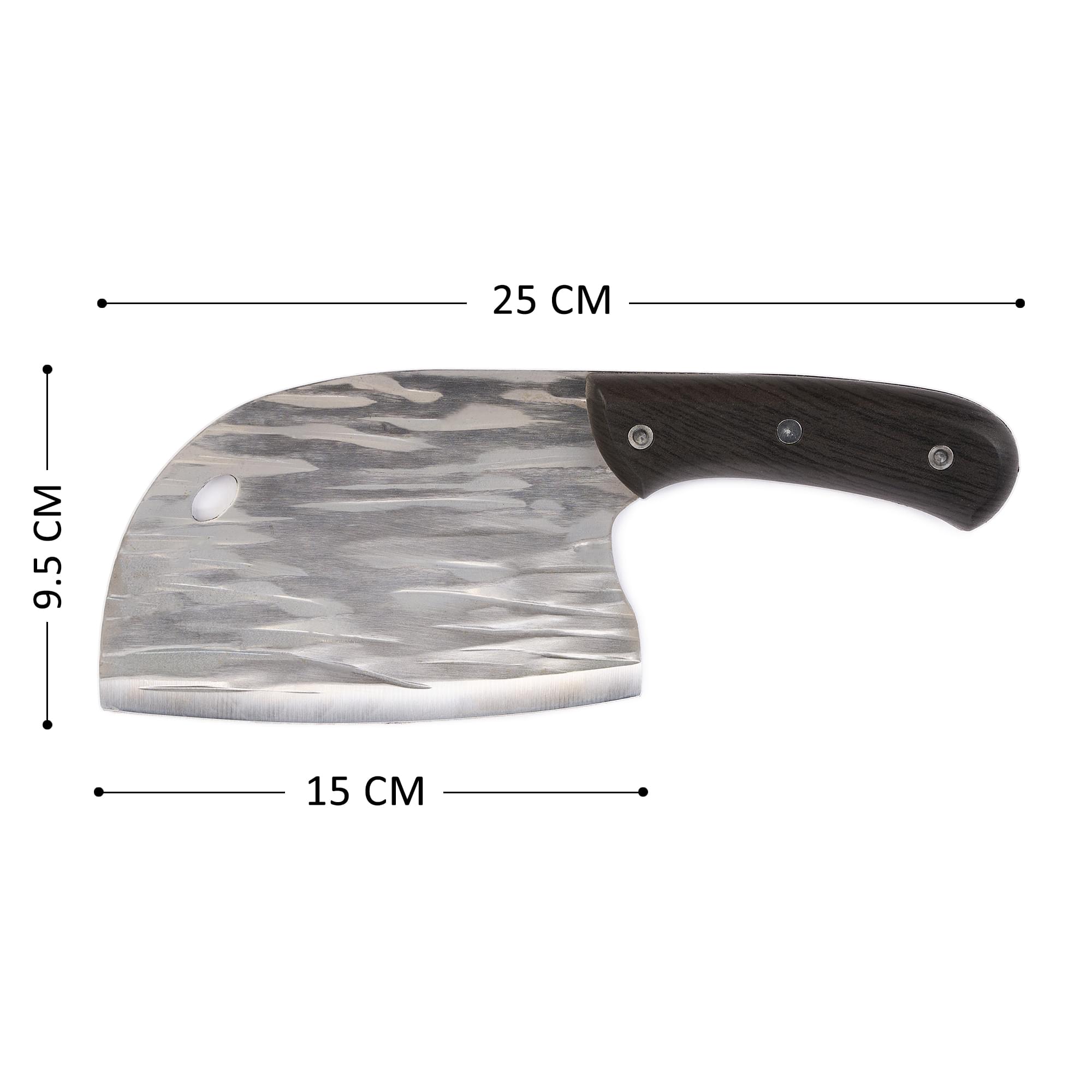 Cutit incepatori  tip satar almazan, onuvio®,  universal pentru bucătărie, feliat, tranșat, tocat, otel carbon, lama forjata, 250mm