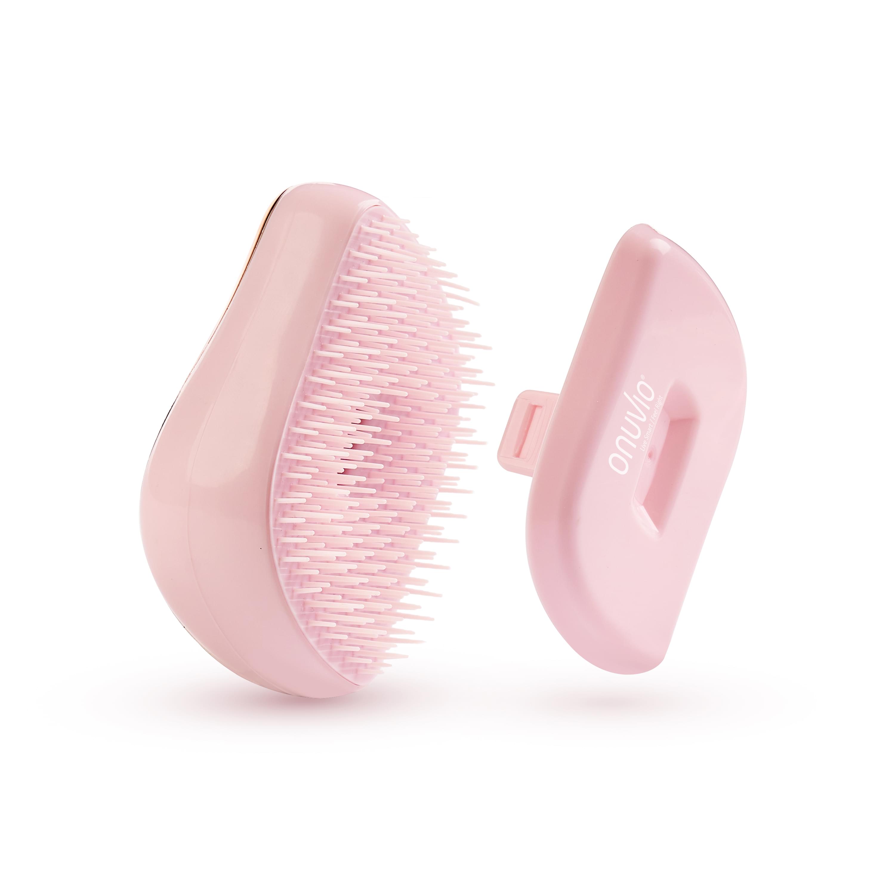 Perie pentru par anti-incalcire, detangler, fara, durere, onuvio®, anti-statica, pentru par incurcat ud sau uscat, auriu roz
