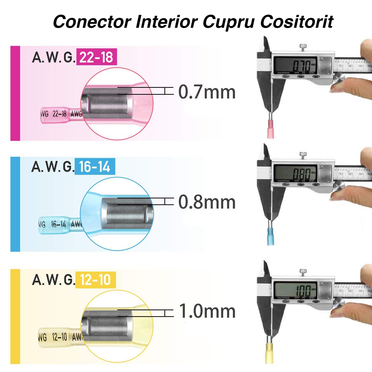 Set conectori termocontractabili din silicon cu adeziv impermeabil, raport contractie 3:1, separator incorporat, etansare impermeabila marina, 200 bucati, onuvio®