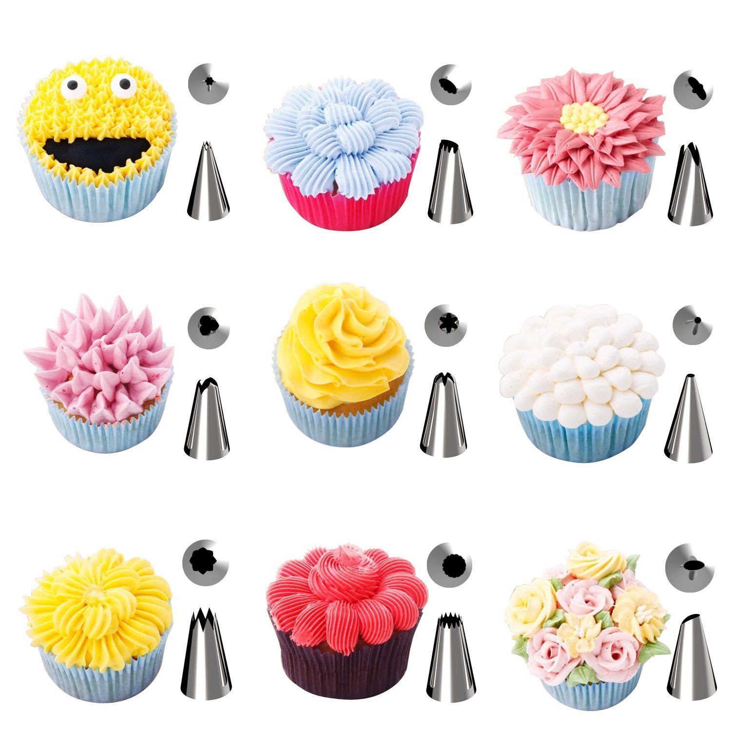 Set cofetarie/patiserie, 72 piese, duiuri pentru ornat si decorat prajituri, torturi, onuvio™