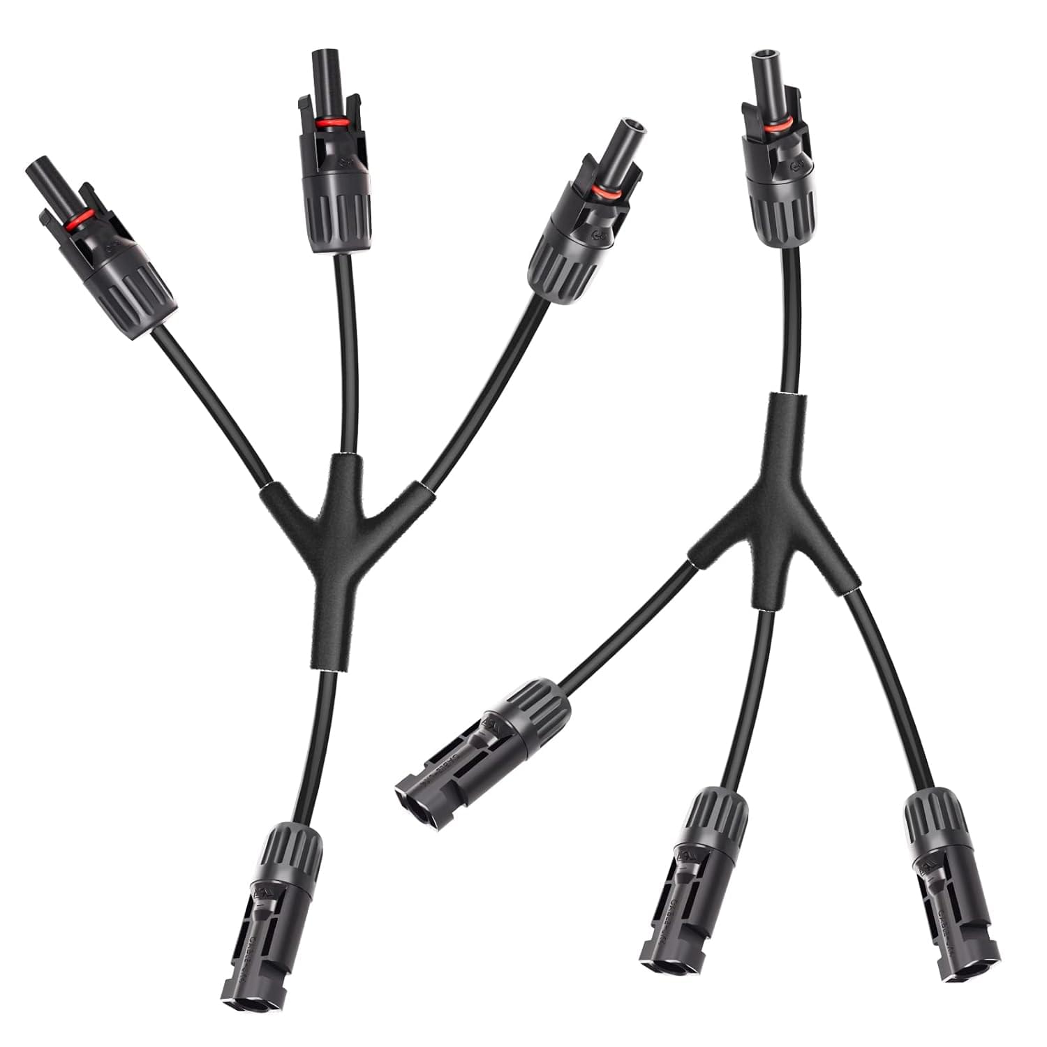 Splitter conector solar mc4 1 la 3 (y) – pereche m/fff + f/mmm, 1000v dc 30a, ip67, 2,5mm, 4mm, 6mm, certificari ce & rohs – onuvio®