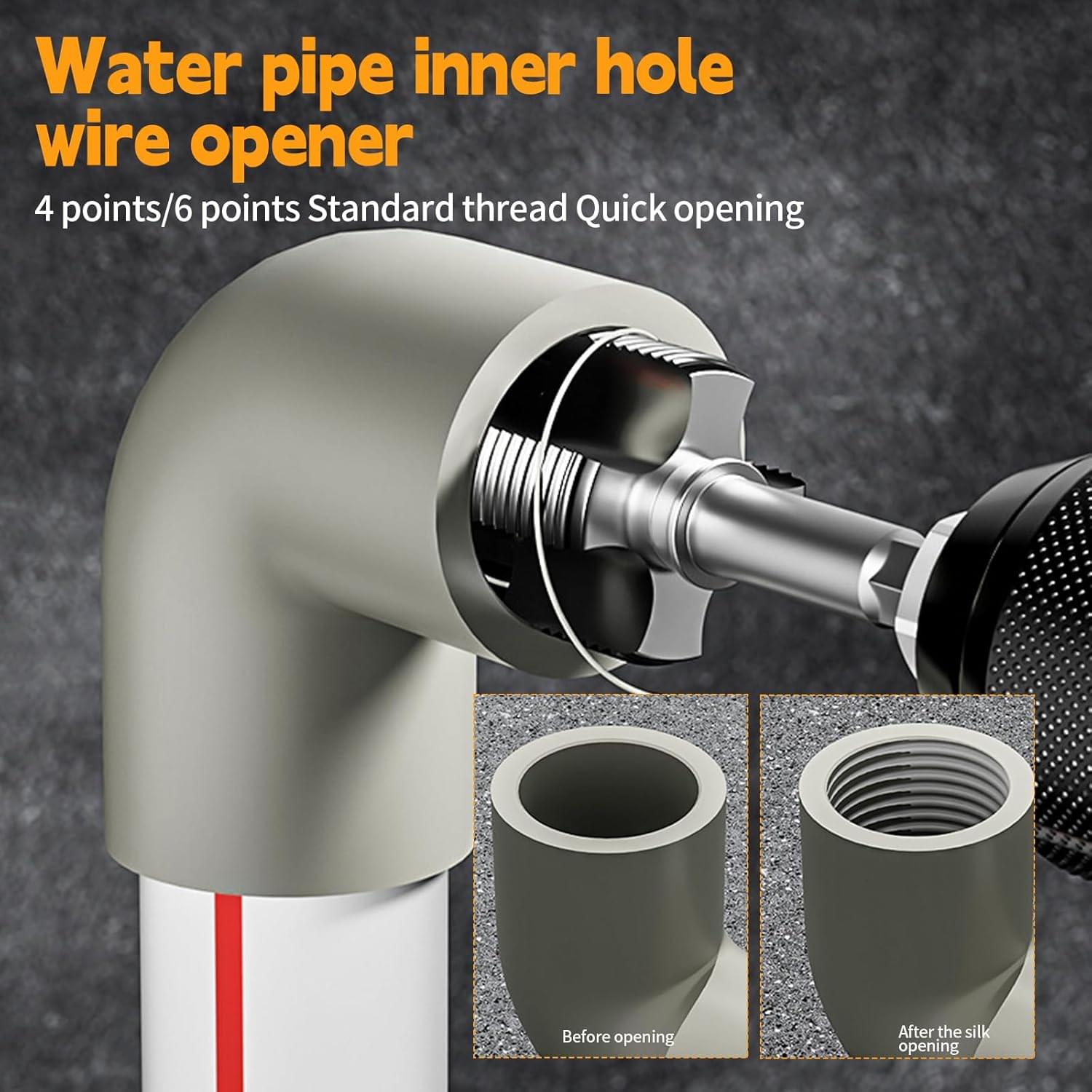 Set instalatii filiere si tarozi pentru tevi ppr/pvc – 1 tol, 3/4, 1/2, portfiliera + extractor capete rupte/blocate 1/2 & 3/4 – onuvio®
