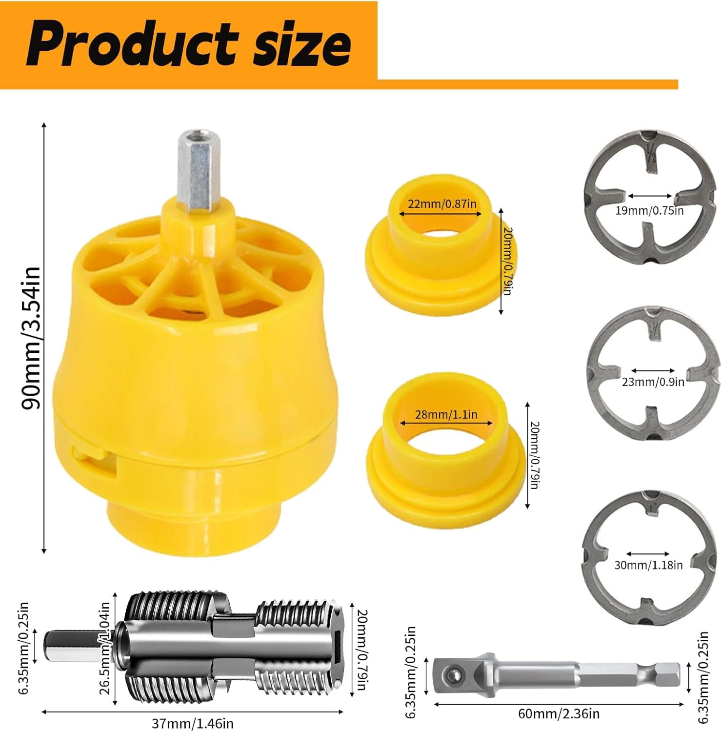 Set instalatii filiere si tarozi pentru tevi ppr/pvc – 1 tol, 3/4, 1/2, portfiliera + extractor capete rupte/blocate 1/2 & 3/4 – onuvio®