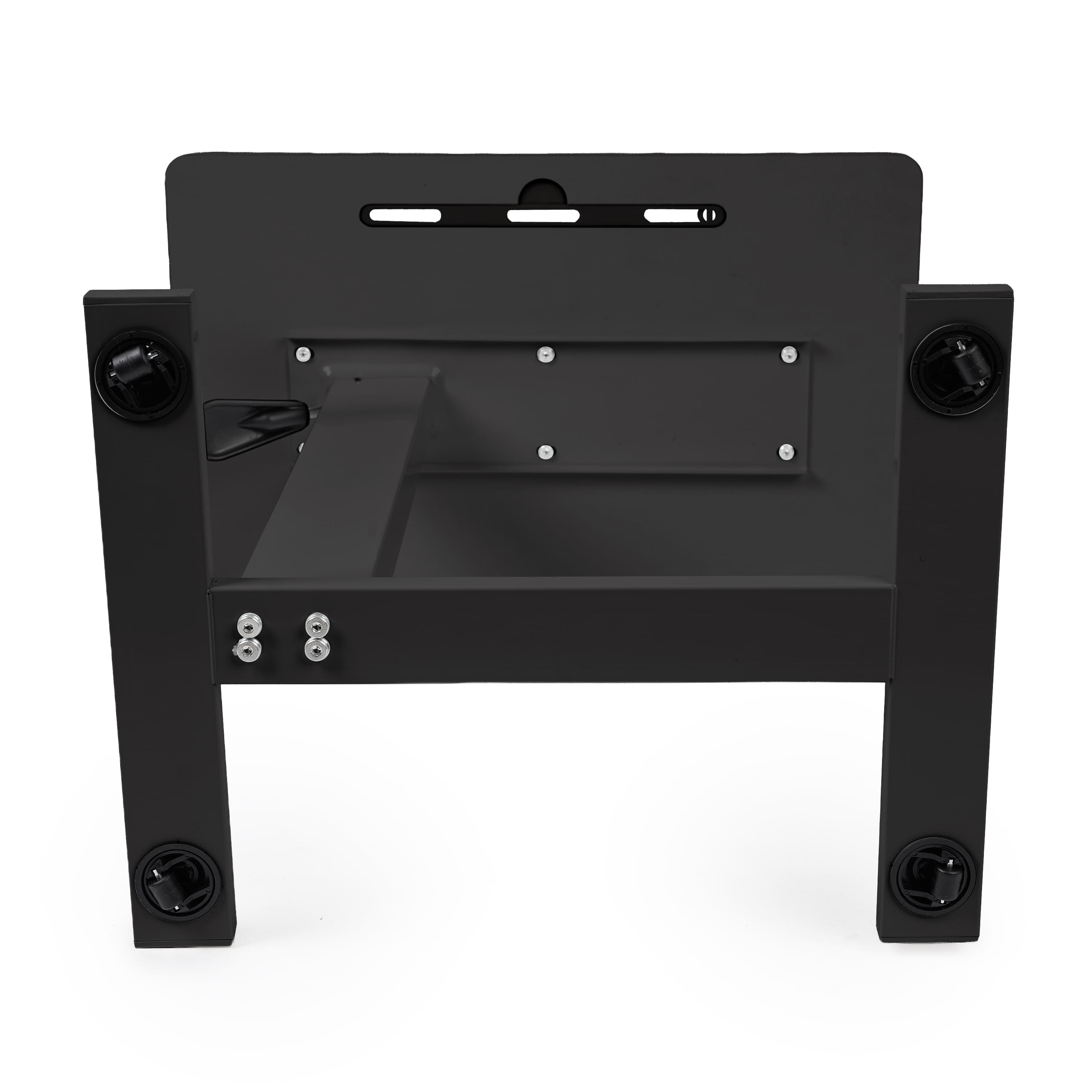 Masa reglabila pe inaltime cu lift pneumatic, cu roti – blat 60x40 cm, inaltime 66–90 cm, masa laterala pentru pat/canapea, onuvio® - negru