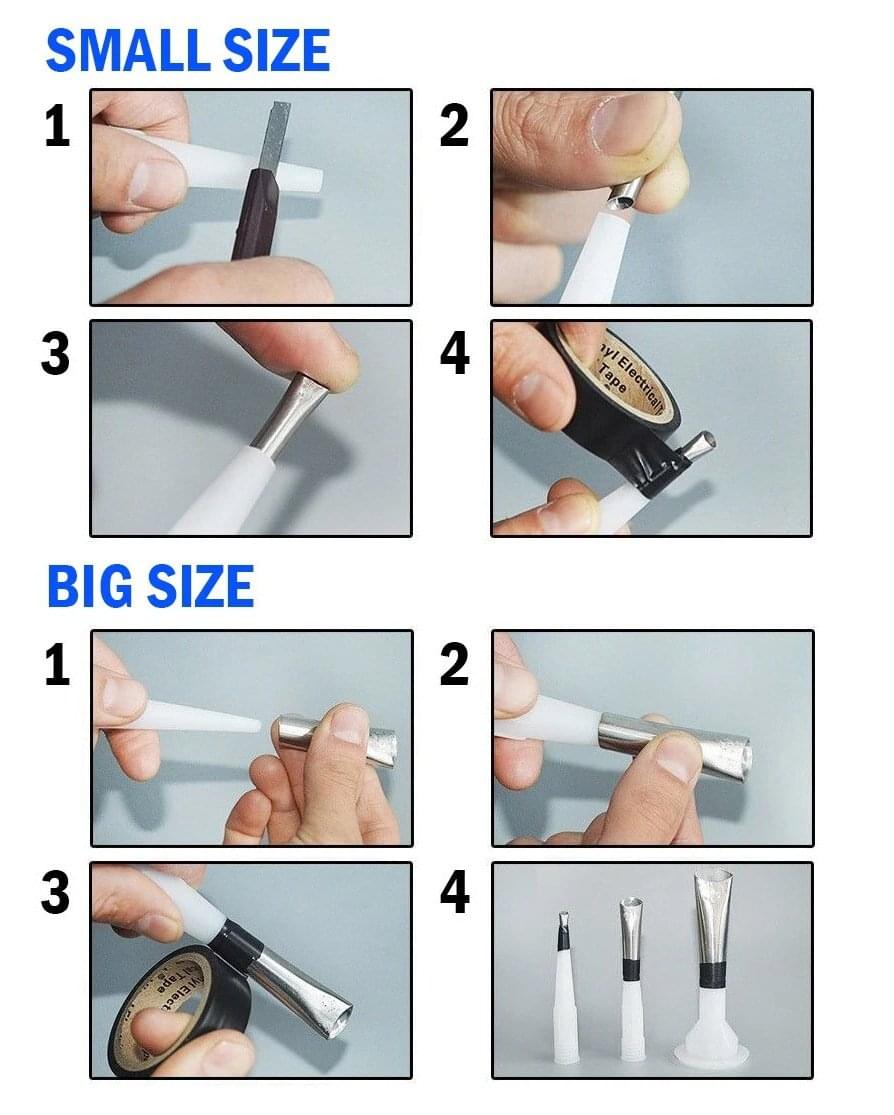 Set profesional aplicat silicon, 14 duze inox