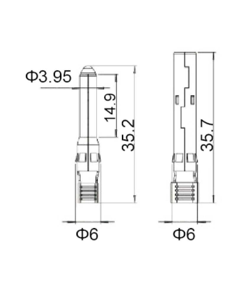Set 4 conectori mc4 panel-mount evo2 m+f onuvio – 1500v 30a, trecere prin panou pentru cutii de distributie si panouri electrice, cablu solar 2.5–6 mm2, kit 2 mama + 2 tata, cu piulita si o-ring
