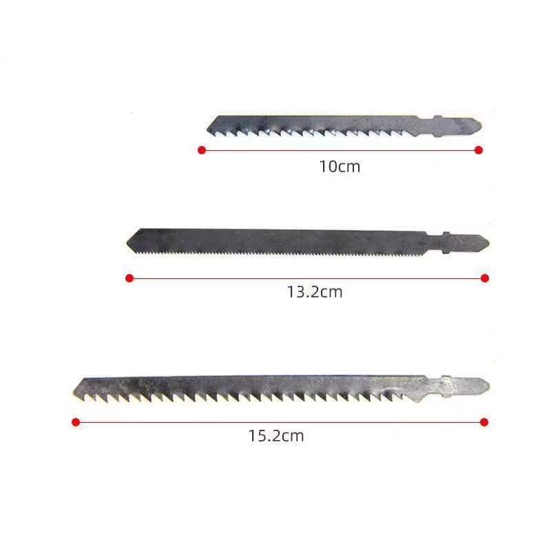 Set 12 lame pentru fierastrau pendular (soricel) – 3 tipuri x 4 buc, pentru lemn si metal, prindere tip t, taiere rapida si fina – onuvio®