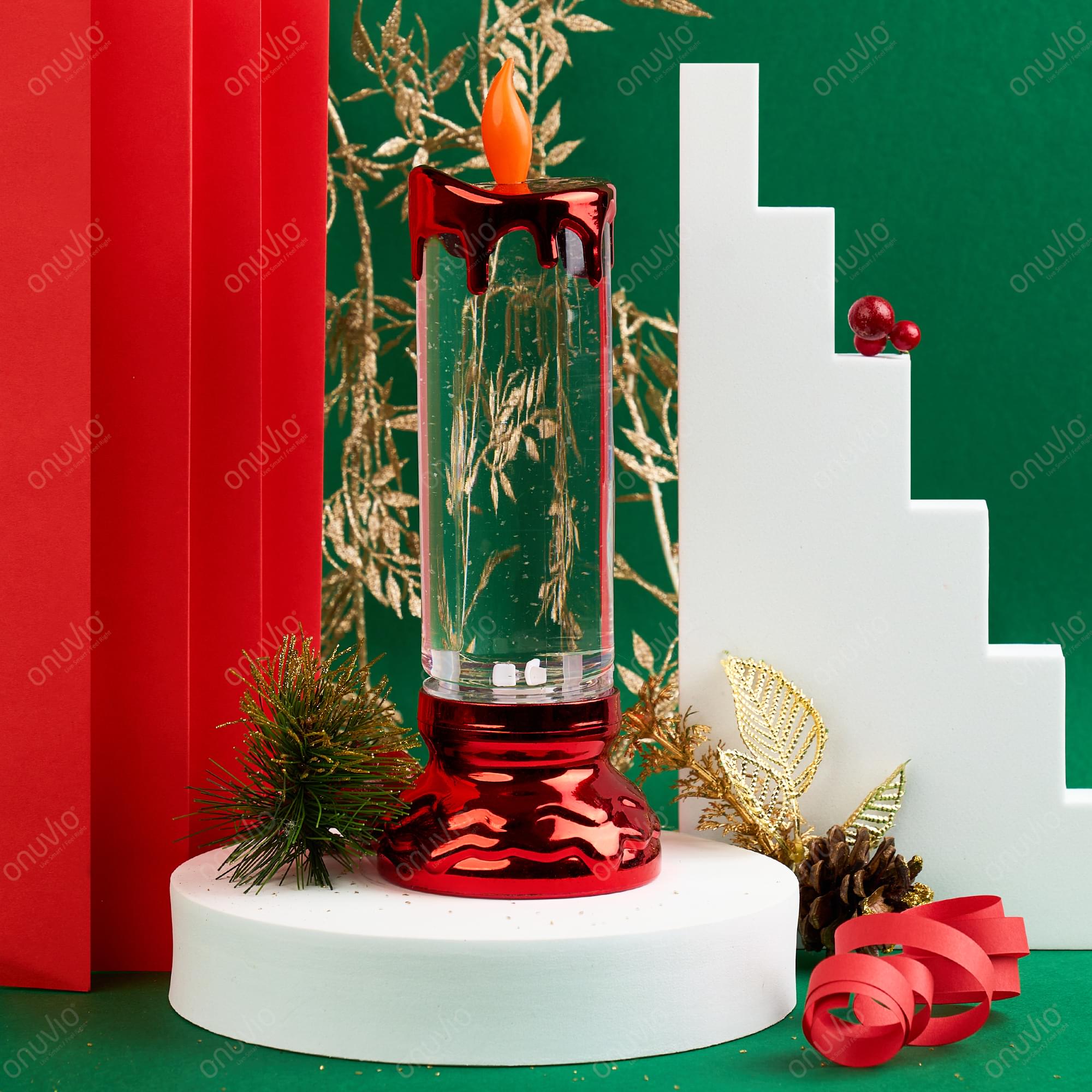 Lumanare led rotativa onuvio™ - lampa magica - rosu