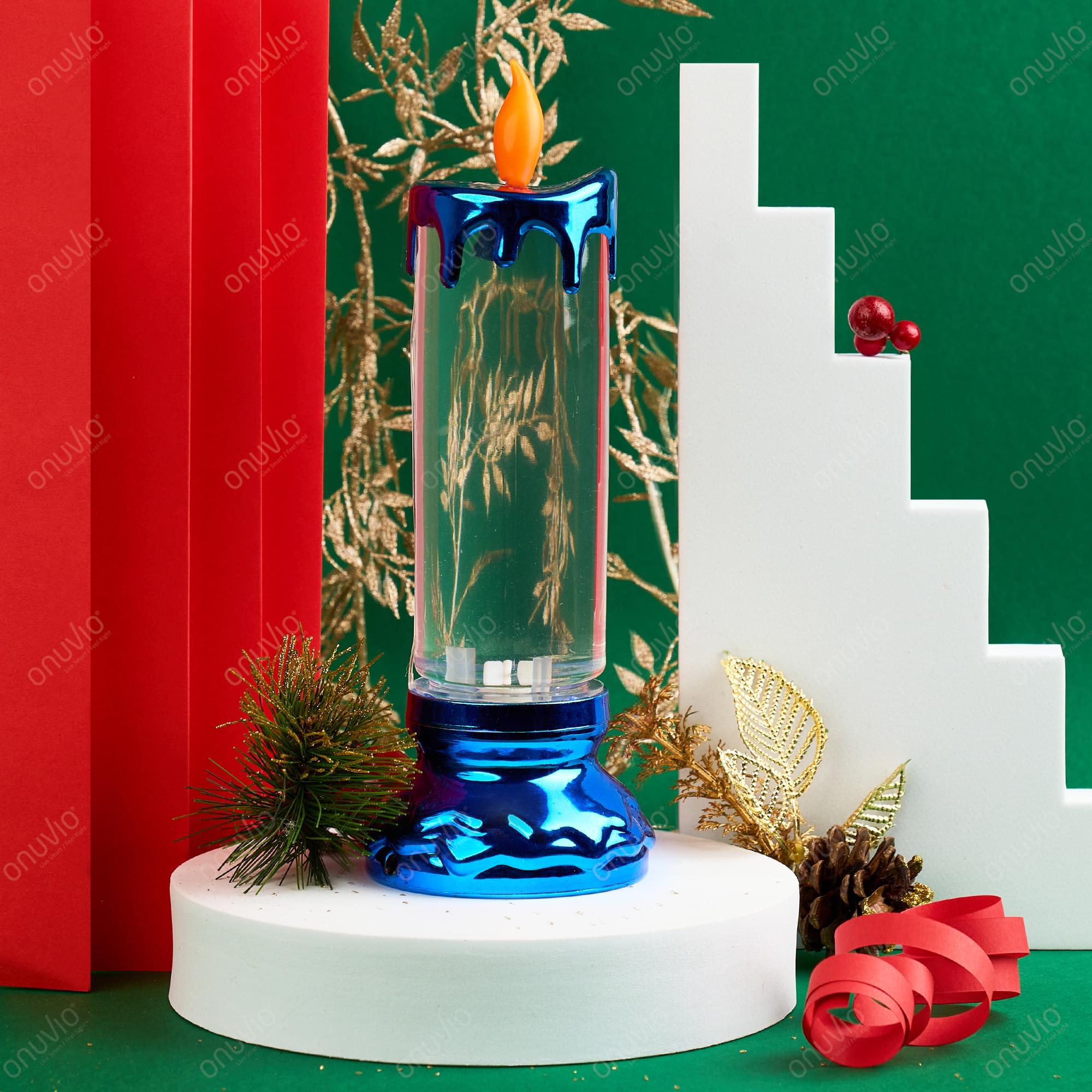Lumanare led rotativa onuvio™ - lampa magica - albastru