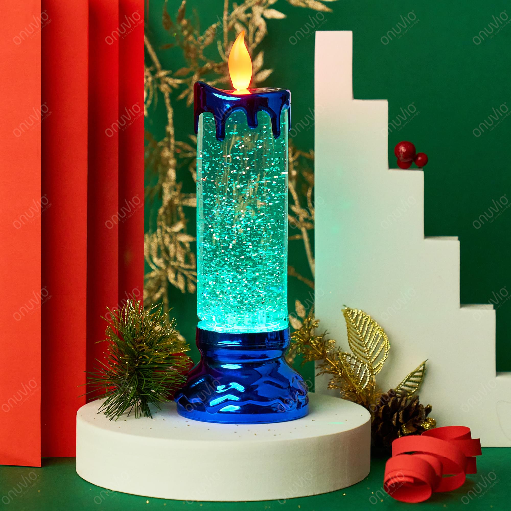 Lumanare led rotativa onuvio™ - lampa magica - albastru