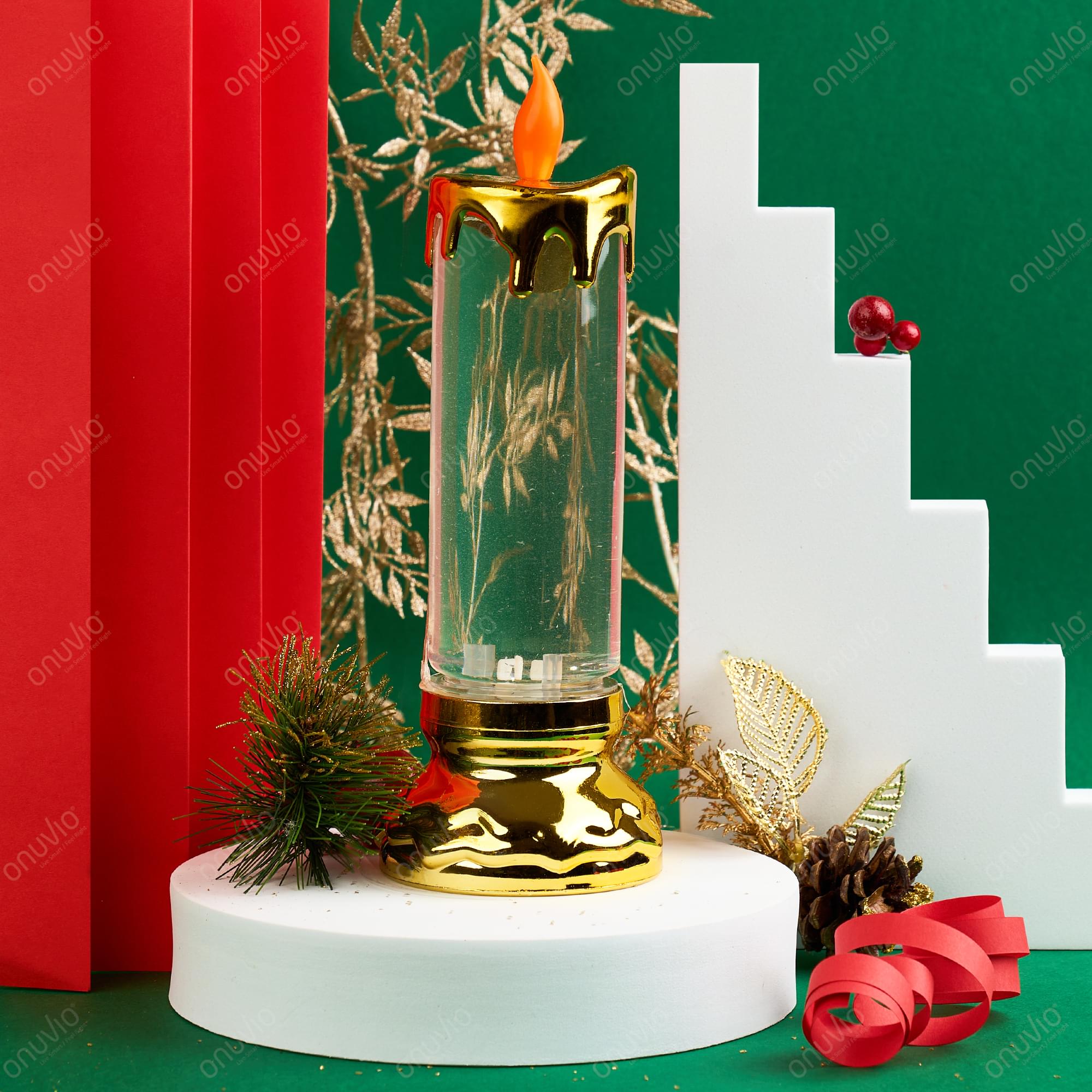 Lumanare led rotativa onuvio™ - lampa magica - auriu