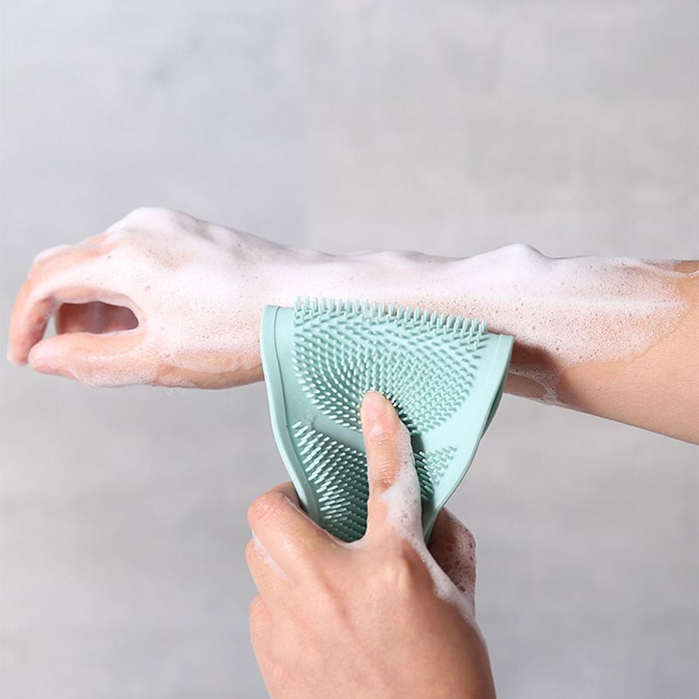 Perie pentru spalat spatele din silicon / banda antibacteriana