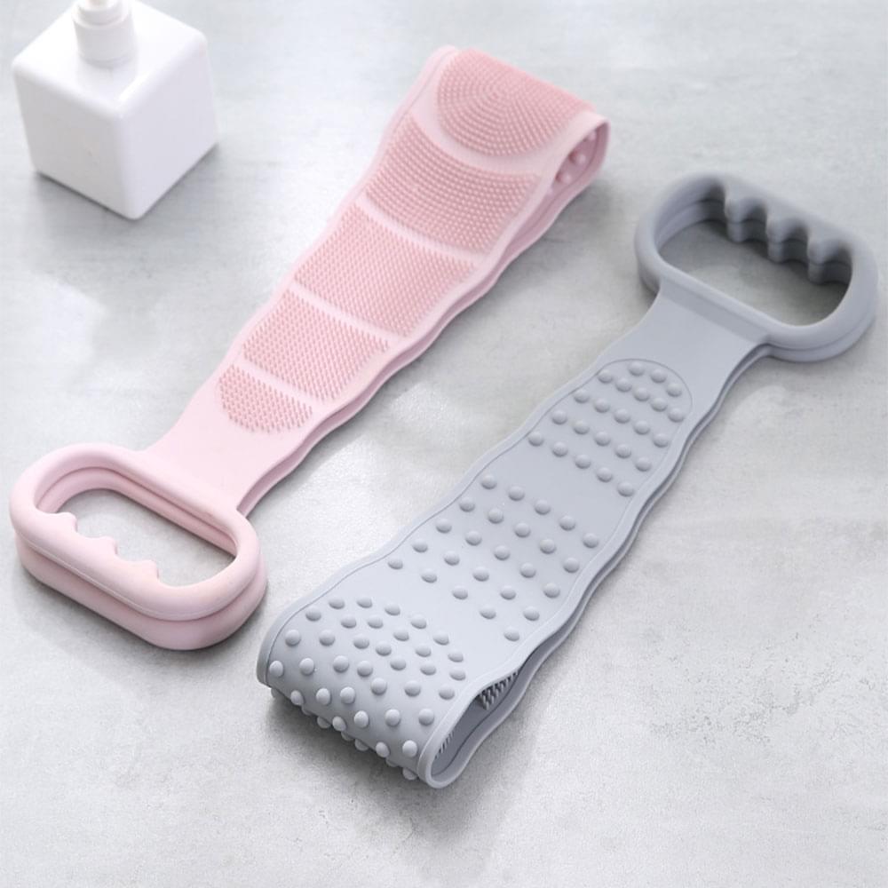 Perie pentru spalat spatele din silicon / banda antibacteriana