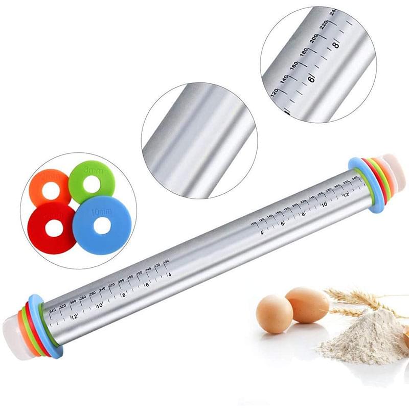 Sucitor din inox cu inele ajustabile si plansa pentru aluat