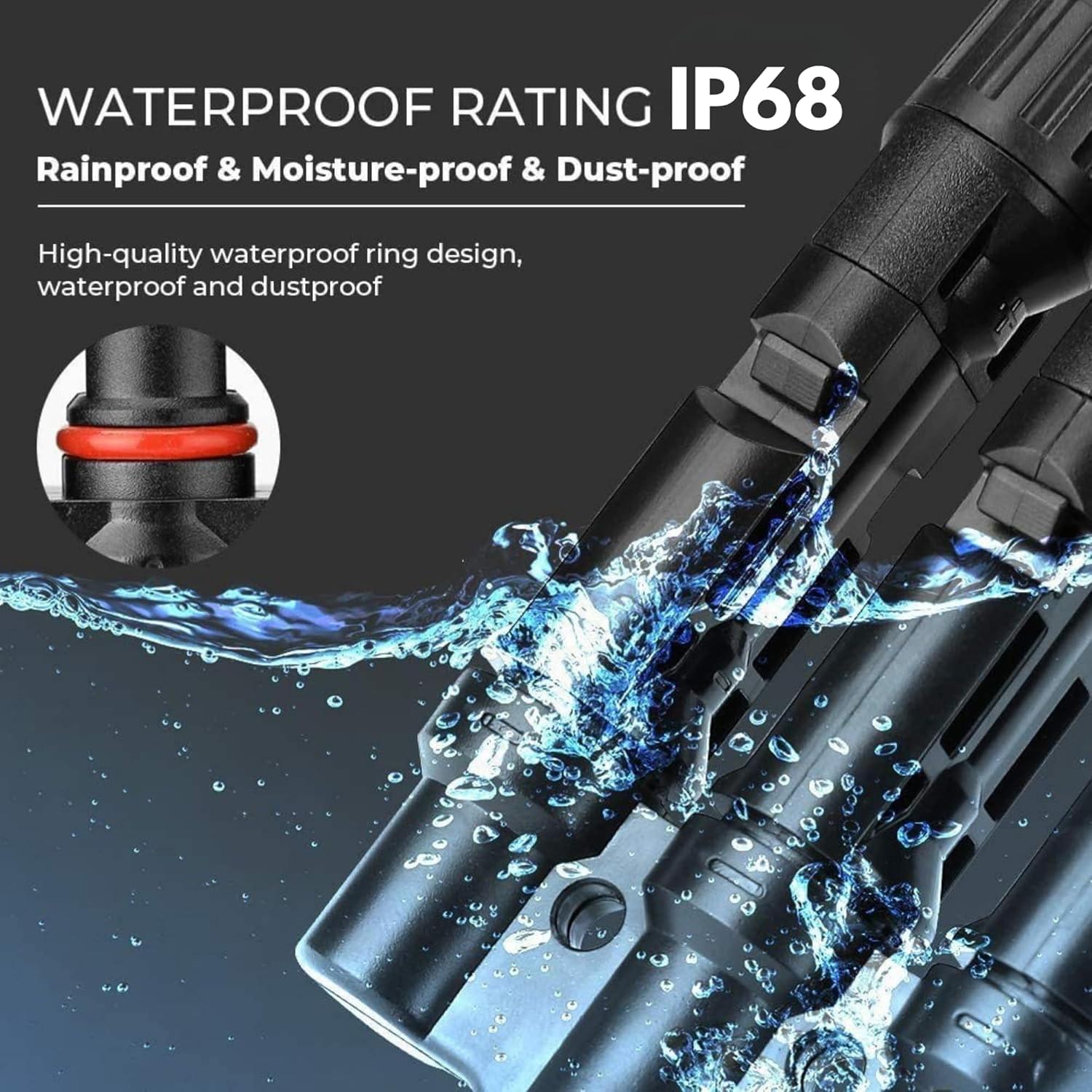 Splitter conector solar mc4 tip t 1 la 6 – pereche m→ffffff + f→mmmmmm, 1500v dc 50a, ip68, material ppo, rezistent uv, pentru cabluri 2.5 mm2, 4 mm2, 6 mm2 – onuvio®