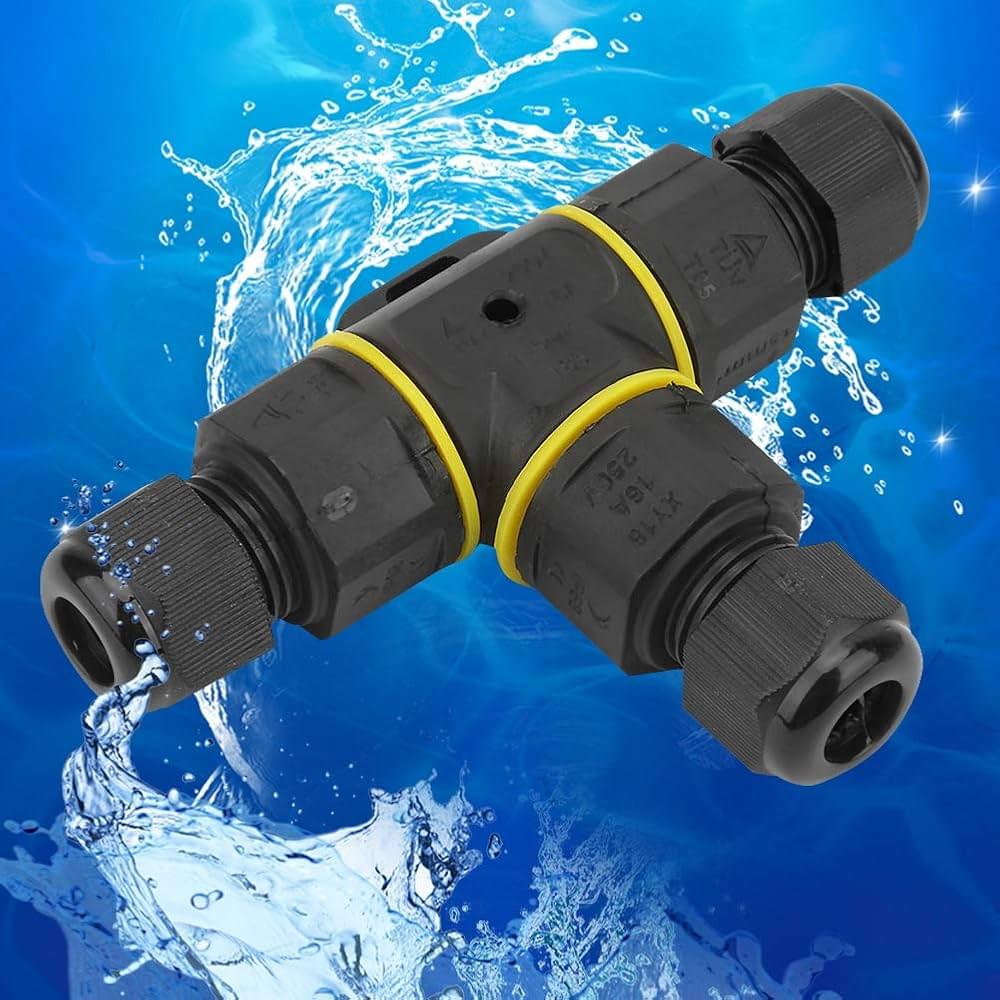 Conector derivatie t impermeabil ip68, exterior, m20, 3 poli, sectiune cablu 0.5-2.5 mm2, diametru cablu 5-8 mm, prindere pe levier - onuvio®