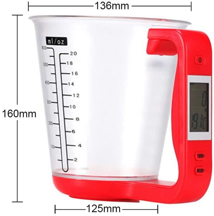 Cana gradata cu masurare automata 4 in 1, onuvio™ - rosu