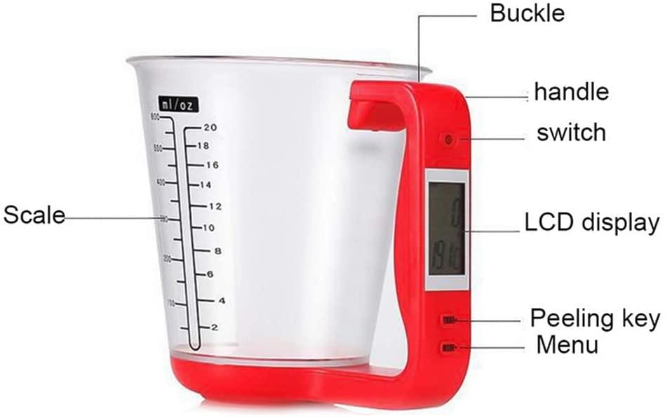 Cana gradata cu masurare automata 4 in 1, onuvio™ - rosu