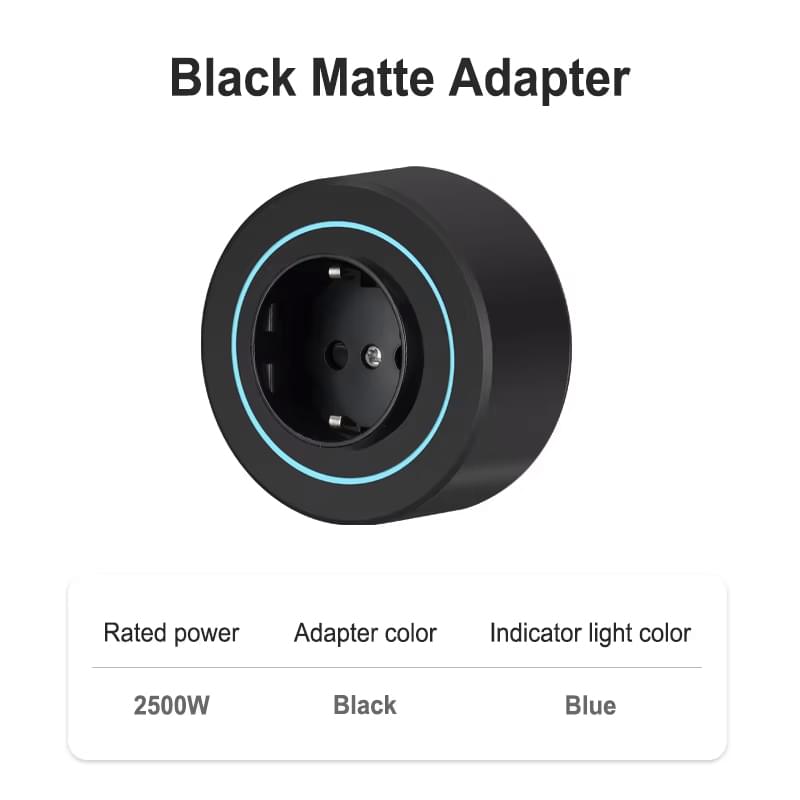 Sina modulara prize onuvio® 50cm, 8000w, 4 adaptoare (3x priza eu cu impamantare + 1x usb + type-c), montaj perete/blat, sistem premium birou/bucatarie, negru