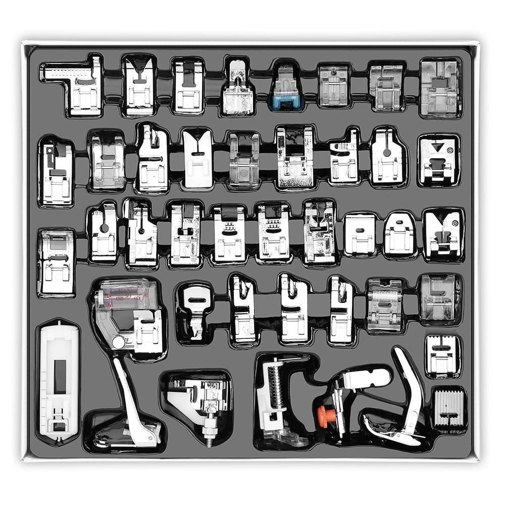 Set 32 picioruse universale pentru masina de cusut,  onuvio™