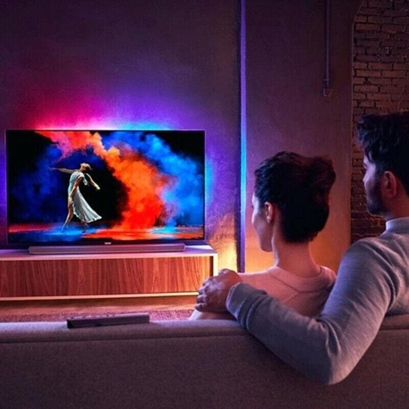 Banda led rgb smd5050, 5 metri,  cu aplicație pentru smartphone pentru iluminare ambientala