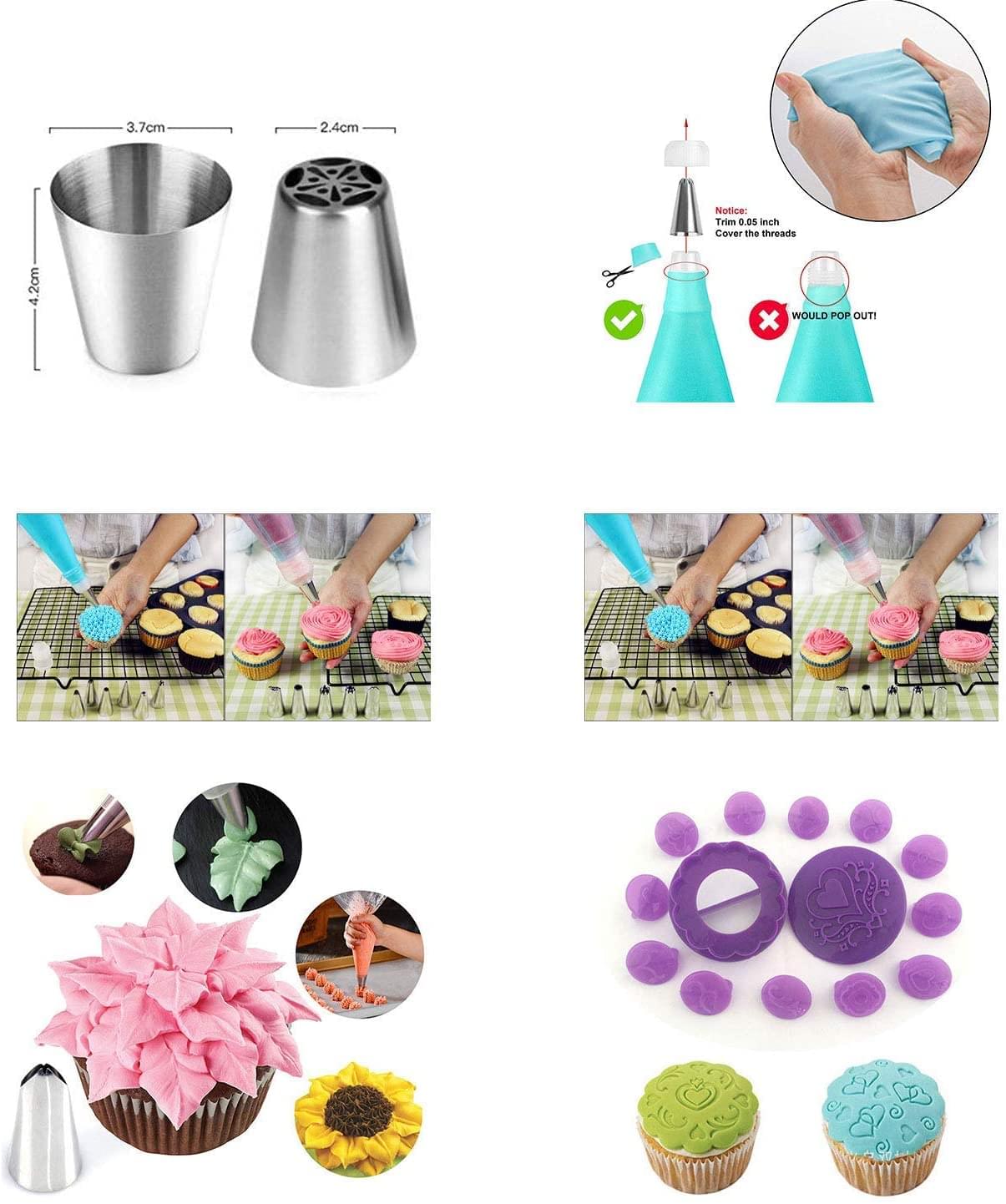 Set platou rotativ 137 piese, duze pentru ornat si taietor blat, onuvio™ carina 