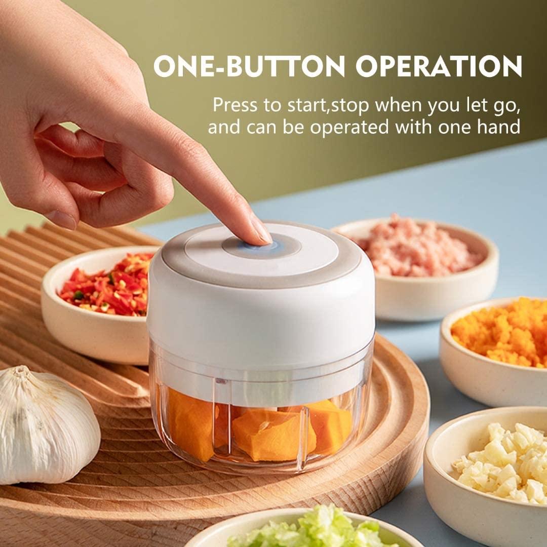 Set mini tocator electric fara fir, usb, capacitate mare, 3 lame, onuvio™ 