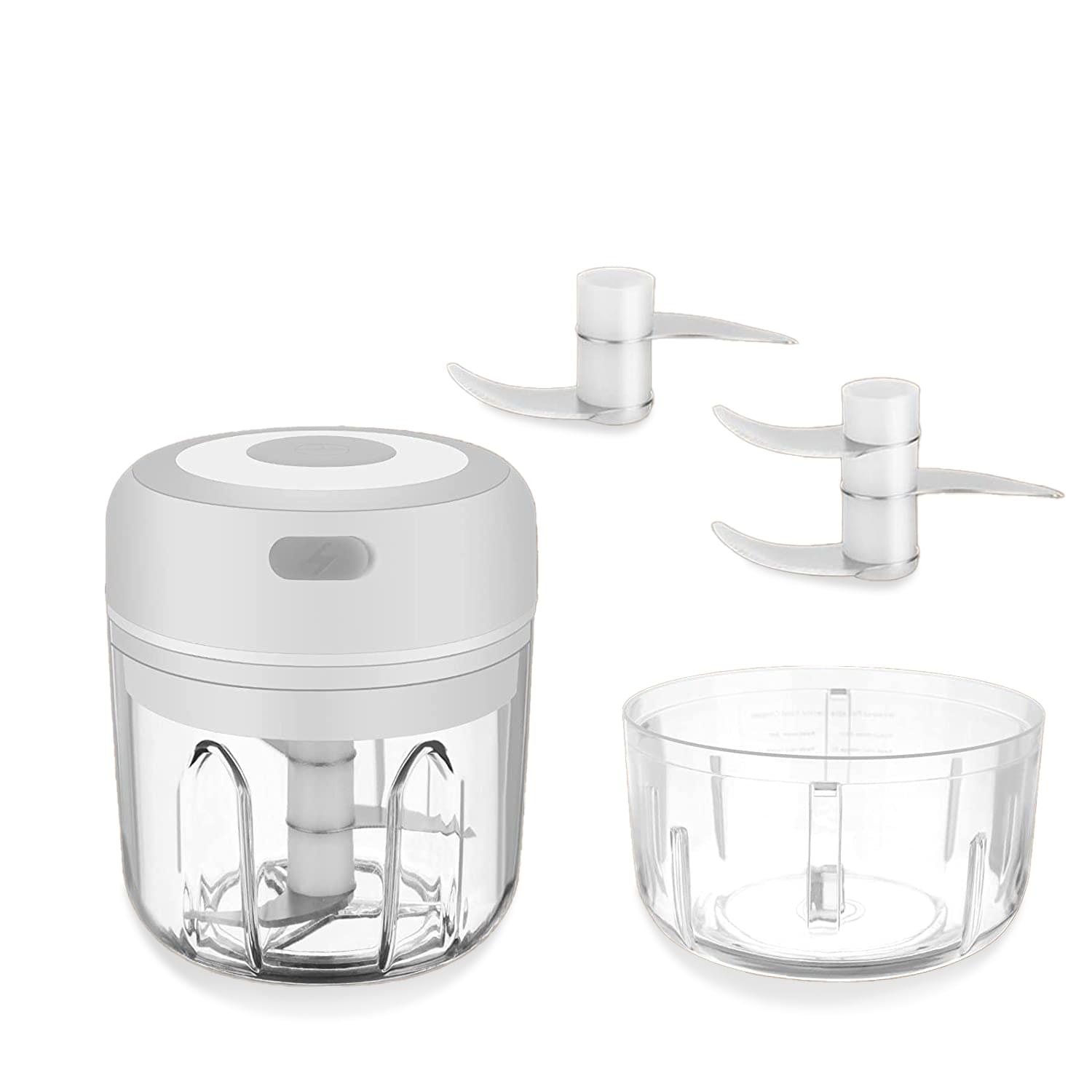 Set mini tocator electric fara fir, usb, capacitate mare, 3 lame, onuvio™ 