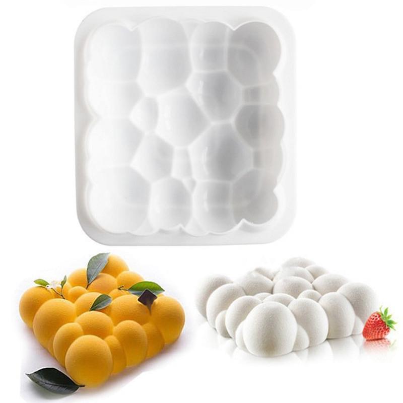 Set doua forme silicon inima si nor 3d bubble,  pentru copt blat, tort, onuvio™