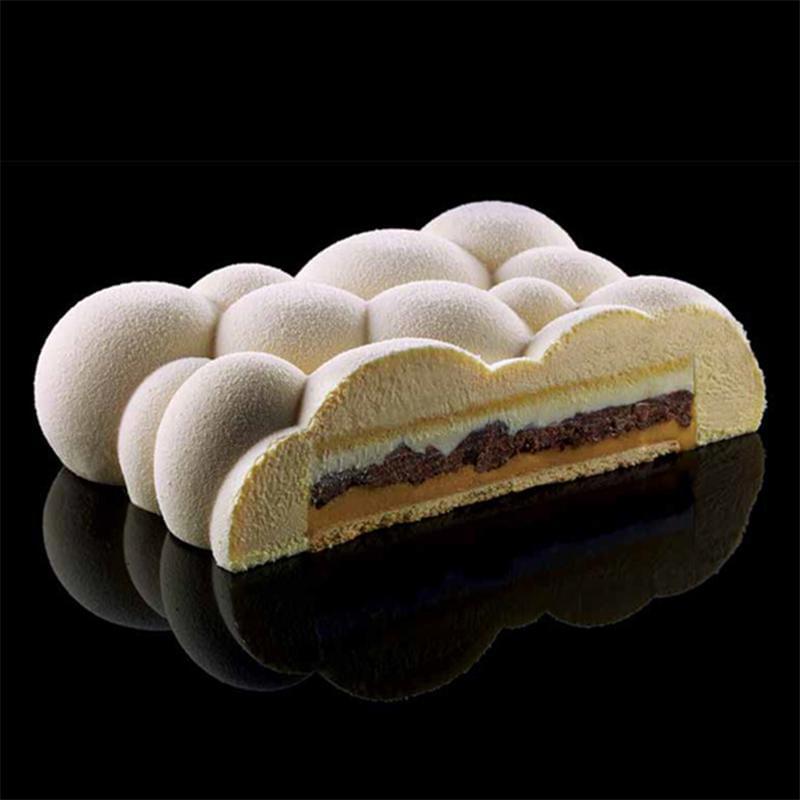 Set doua forme silicon inima si nor 3d bubble,  pentru copt blat, tort, onuvio™