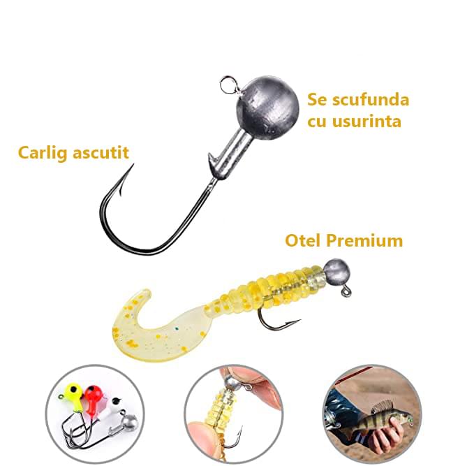 Set pescuit cu 187 piese in cutie transport, cu accesorii si momeli , onuvio®