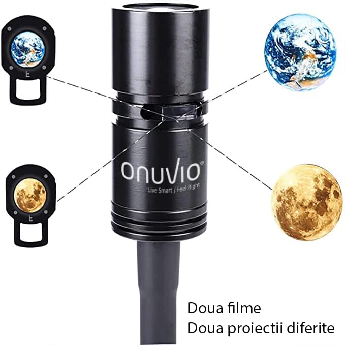Lampa proiector earth / moon pentru interior cu led de 3w, onuvio®