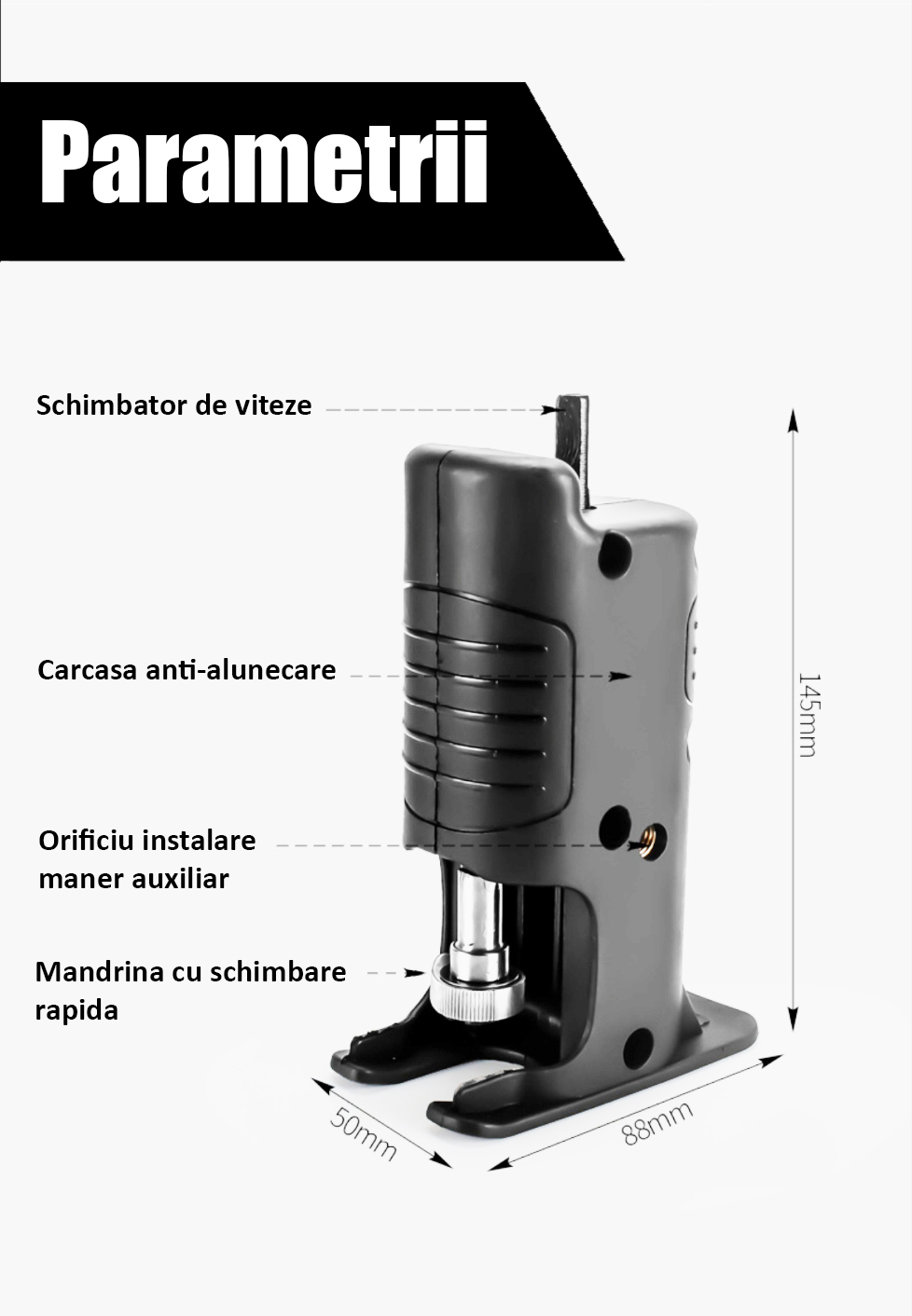 Adaptor de fierastrau lance pentru bormasina electrica, multifunctional, portabil, cu 3 lame, Onuvio® 