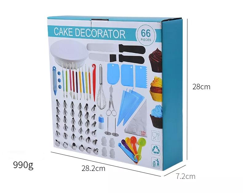 Set platou rotativ 66 piese, duze pentru ornat si modelatoare martipan, onuvio™ elena