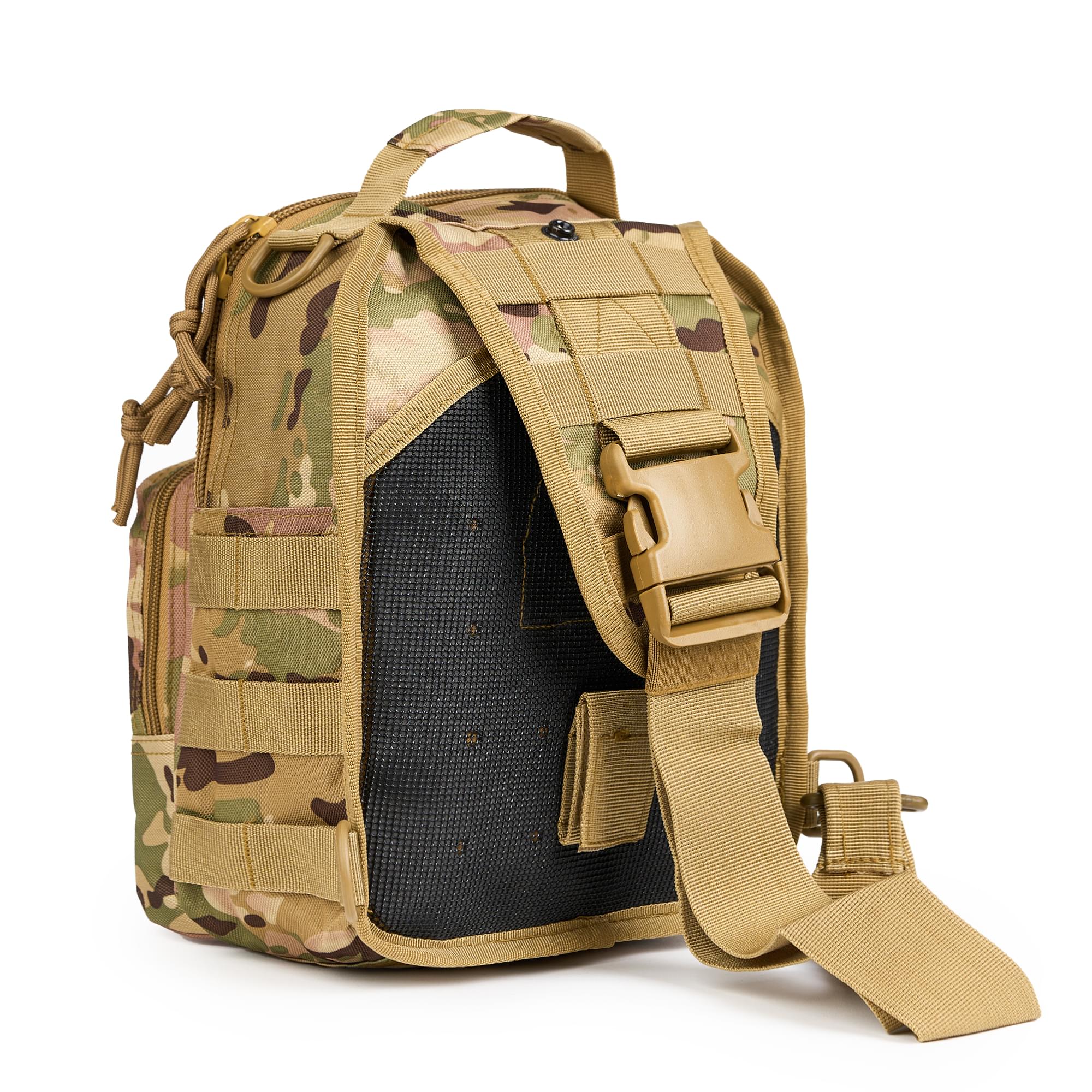 Geanta tactica de umar profesionala, borseta multifunctionala camuflaj militar, 10 litri, onuvio® - light camo