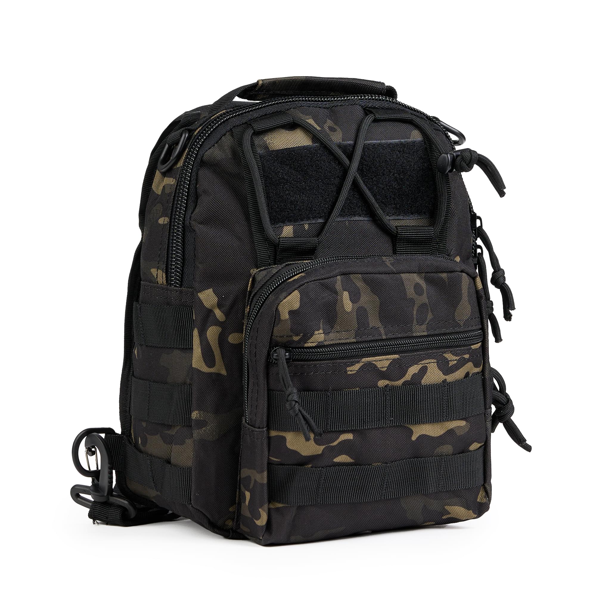 Geanta tactica de umar profesionala, borseta multifunctionala camuflaj militar, 10 litri, onuvio® - dark camo
